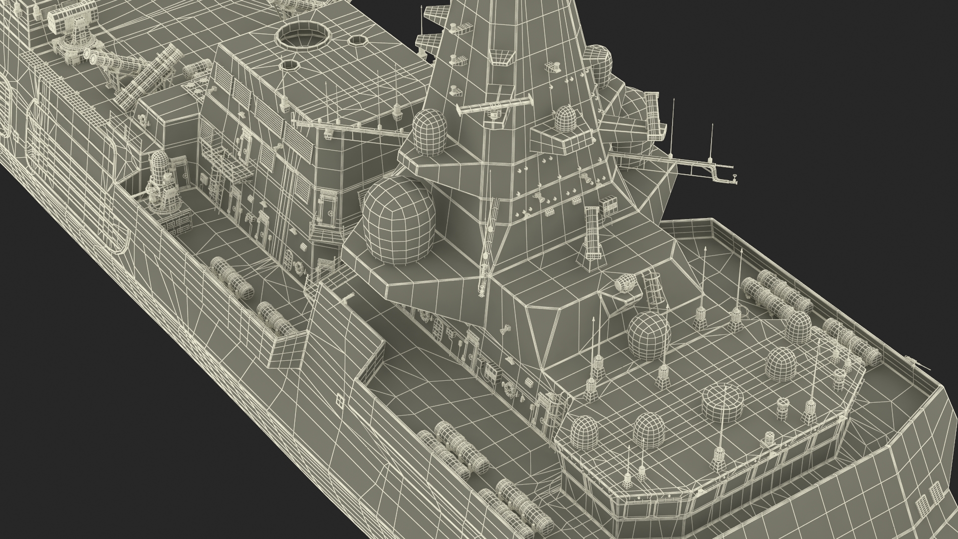 Type 26 Global Combat Ship Rigged for Cinema 4D 3D
