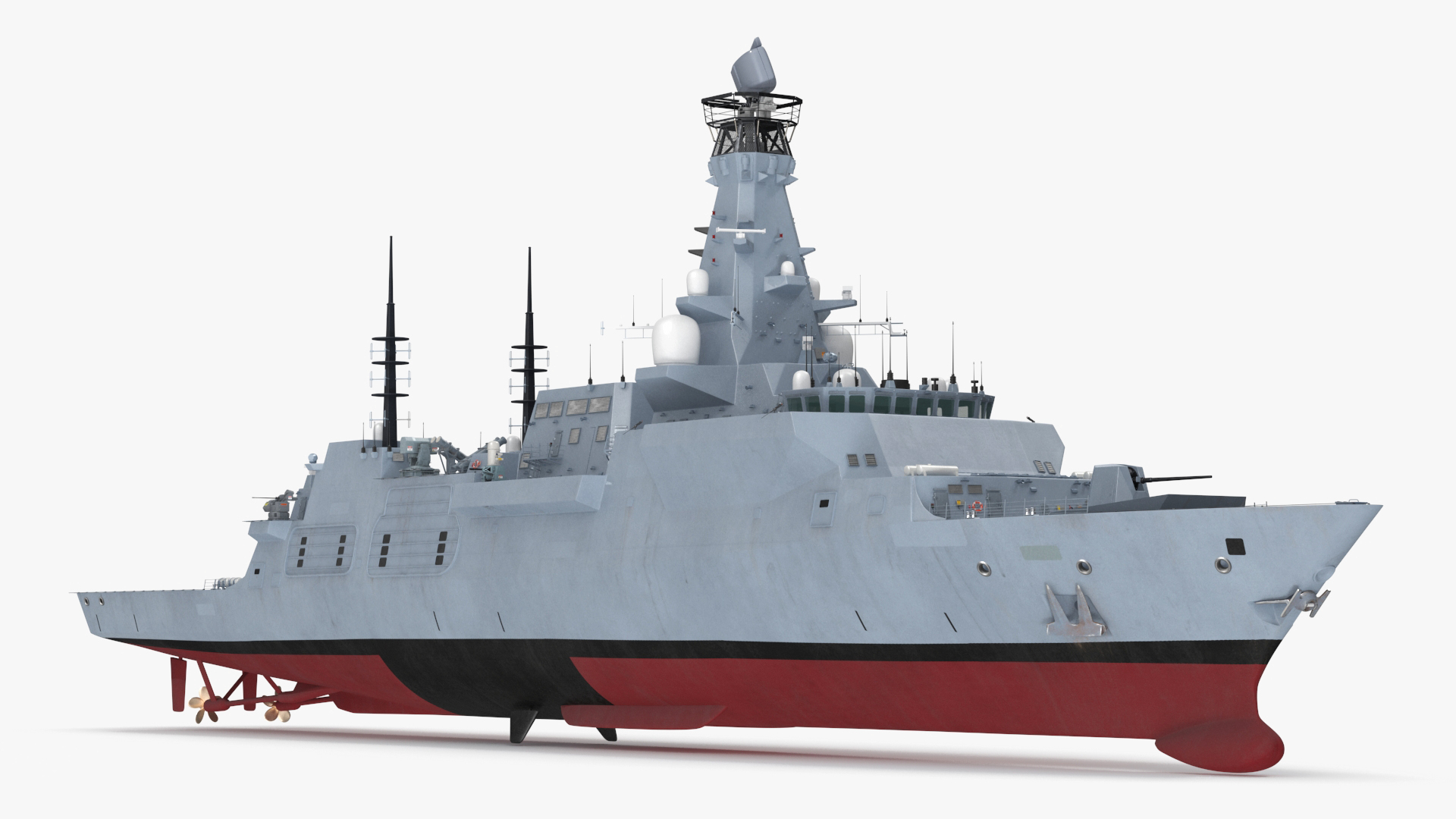 Type 26 Global Combat Ship Rigged for Cinema 4D 3D