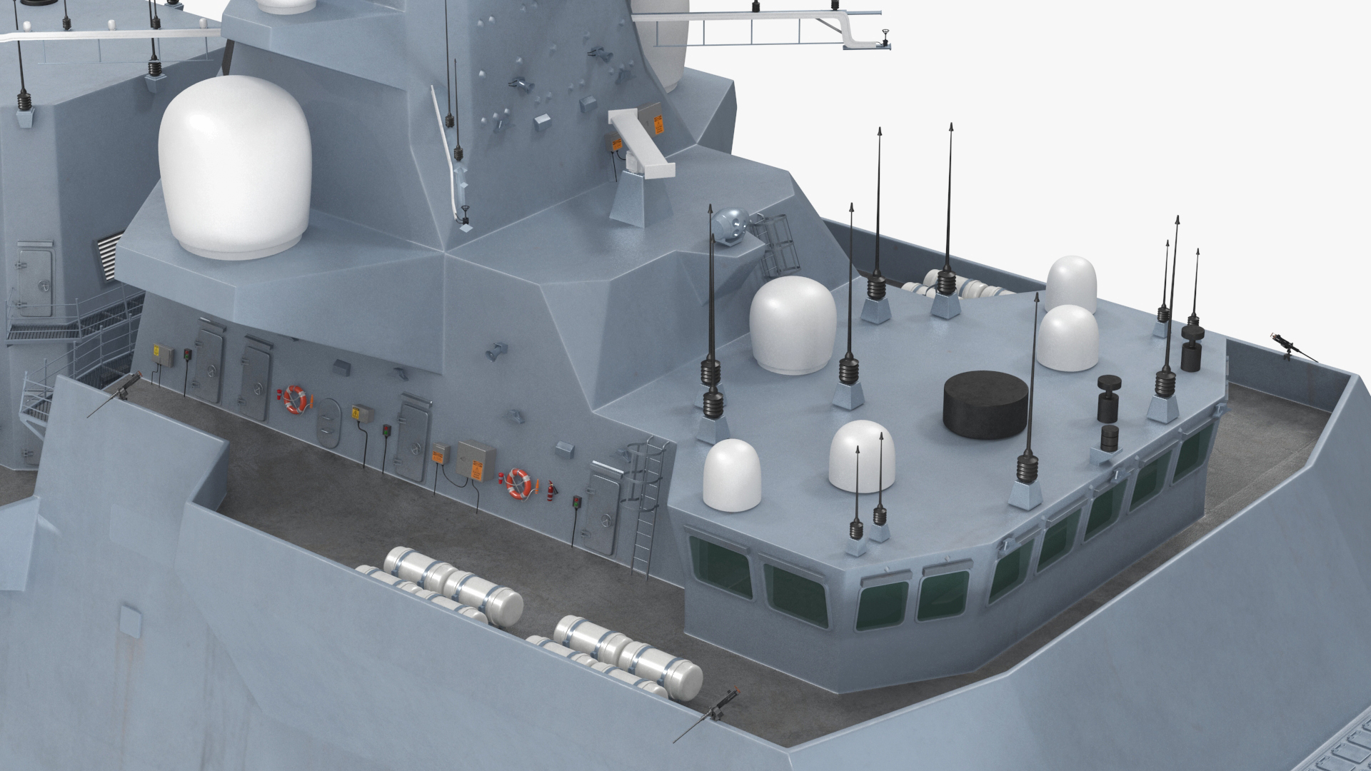 Type 26 Global Combat Ship Rigged for Cinema 4D 3D