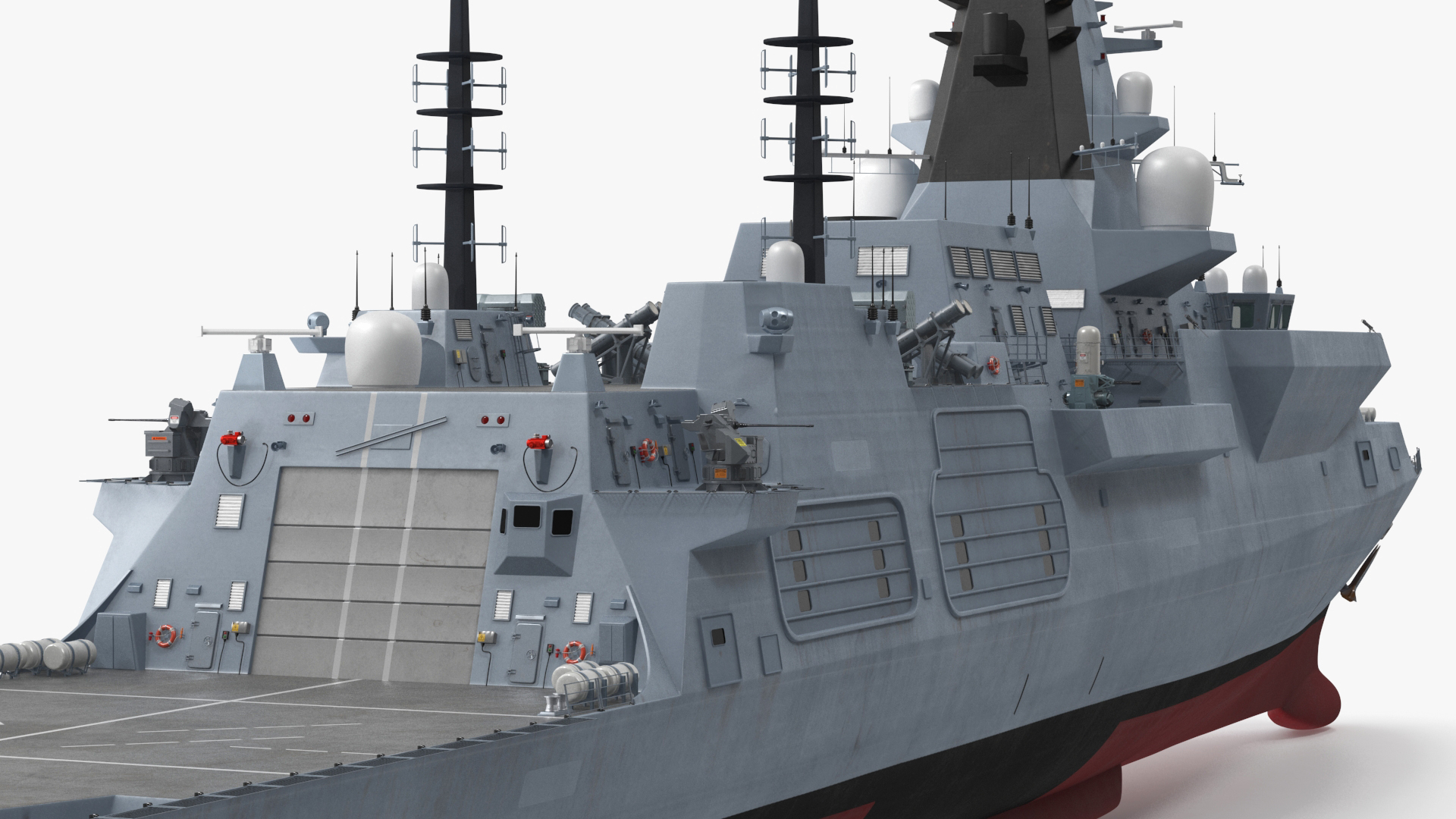 Type 26 Global Combat Ship Rigged for Cinema 4D 3D
