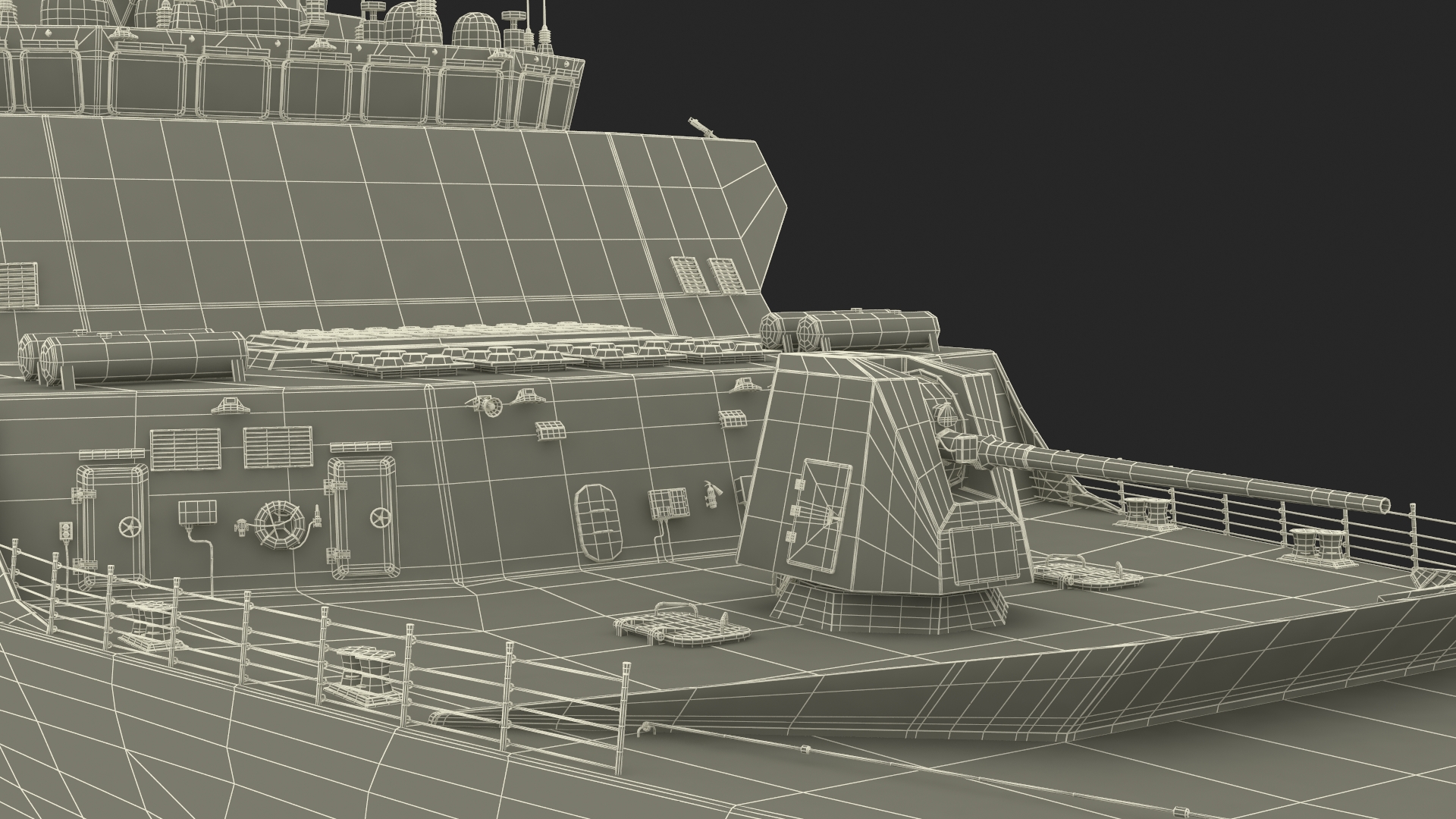 Type 26 Global Combat Ship Rigged for Cinema 4D 3D