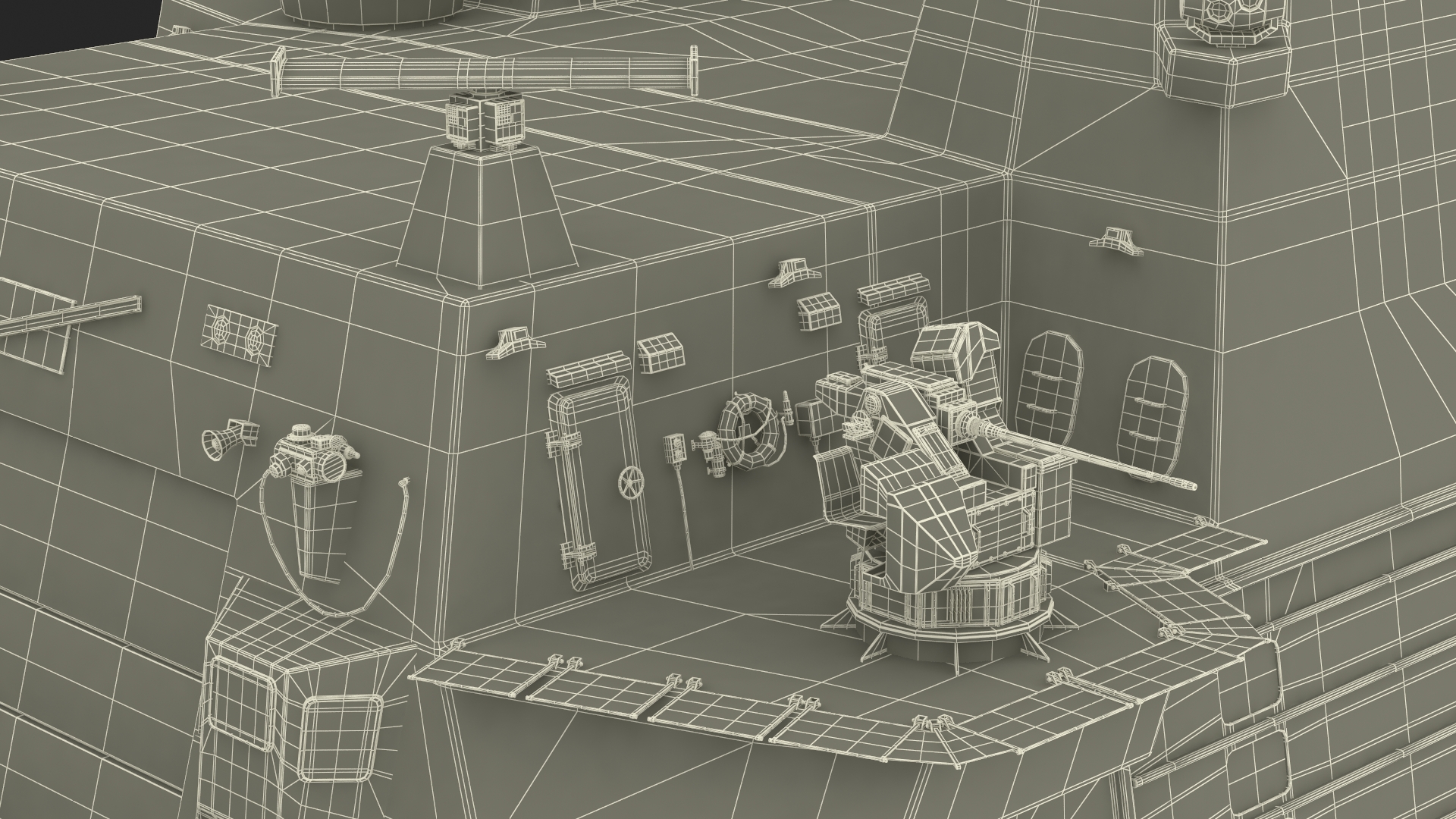 Type 26 Global Combat Ship Rigged for Cinema 4D 3D