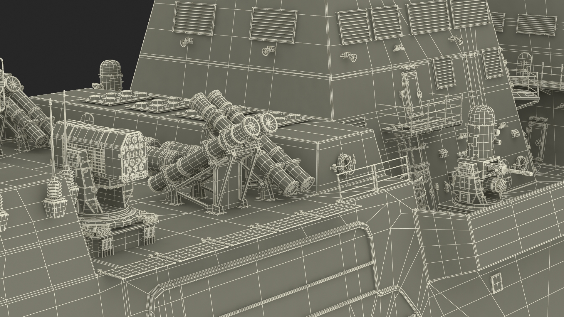 Type 26 Global Combat Ship Rigged for Cinema 4D 3D