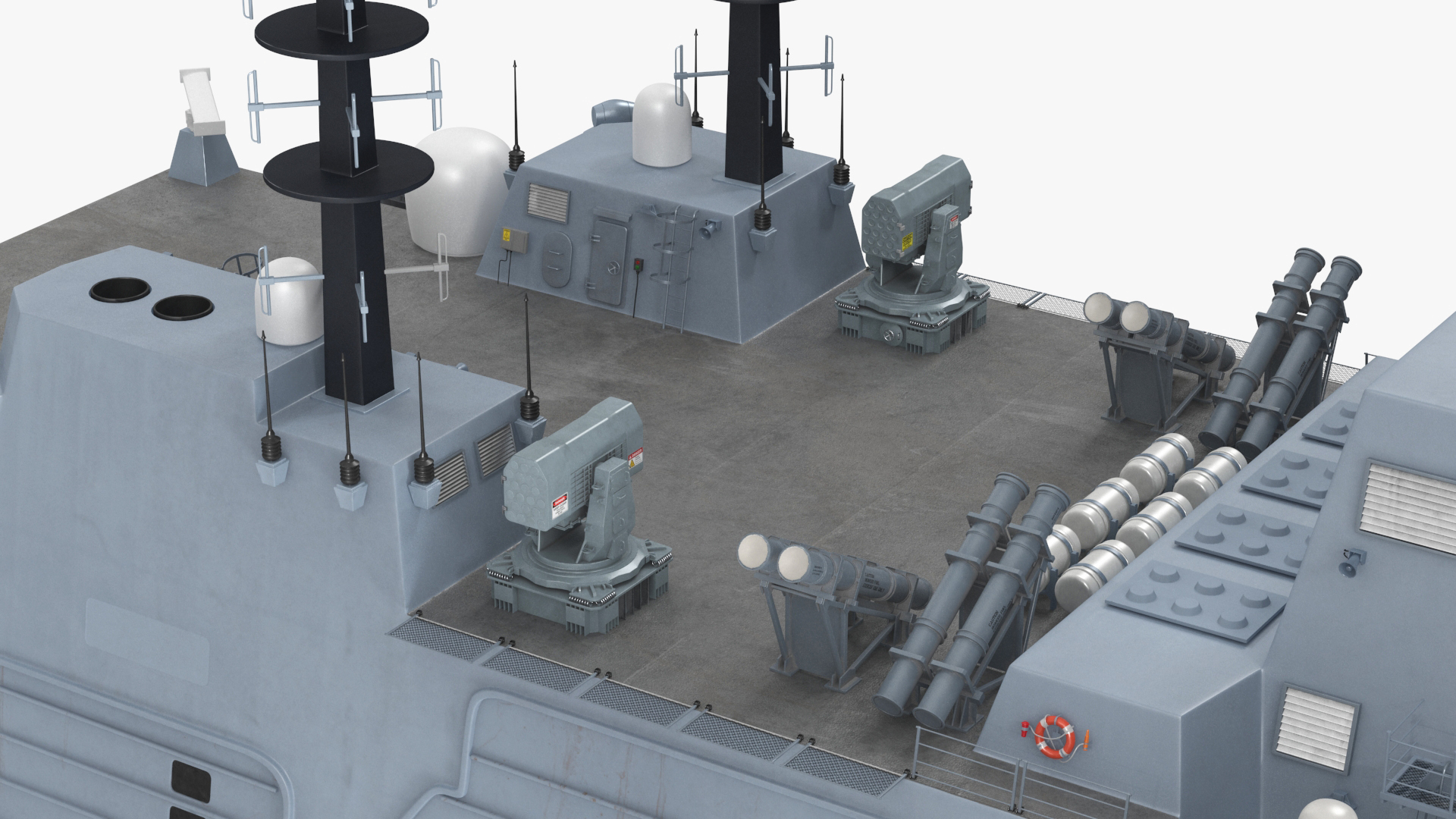Type 26 Global Combat Ship Rigged for Cinema 4D 3D