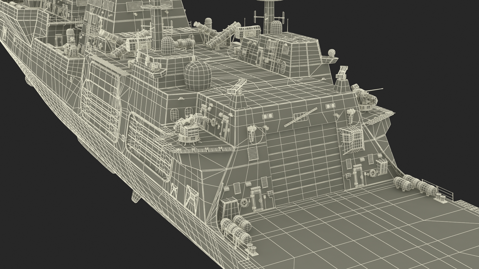 Type 26 Global Combat Ship Rigged for Cinema 4D 3D