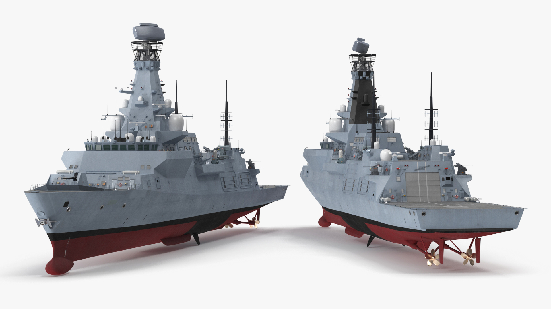 Type 26 Global Combat Ship Rigged for Cinema 4D 3D