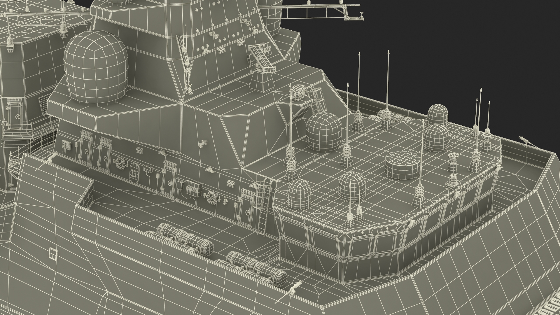 Type 26 Global Combat Ship Rigged for Cinema 4D 3D
