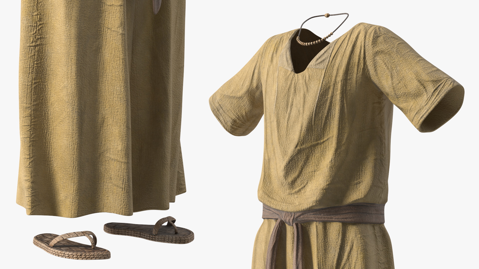 3D Ancient Priest Clothing model