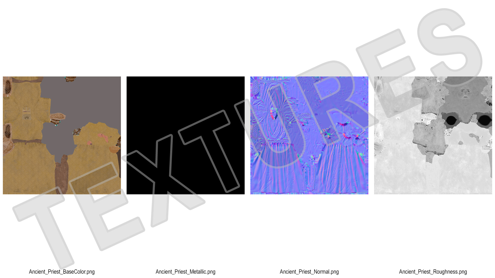 3D Ancient Priest Clothing model