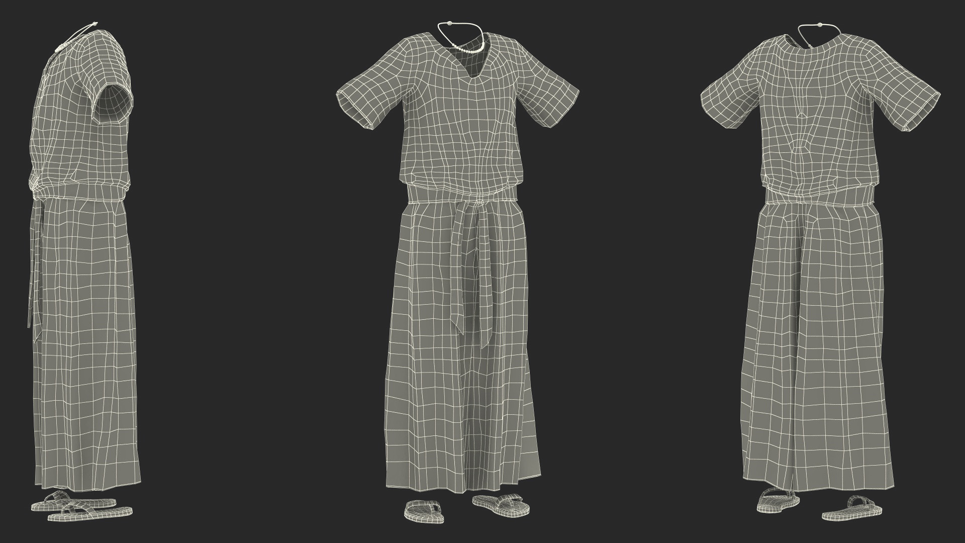 3D Ancient Priest Clothing model