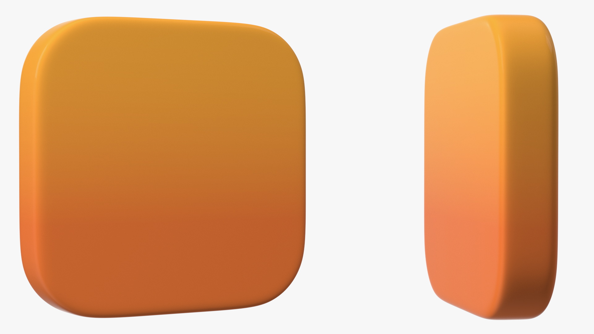 iPhone iOS iTunes U Icon 3D model