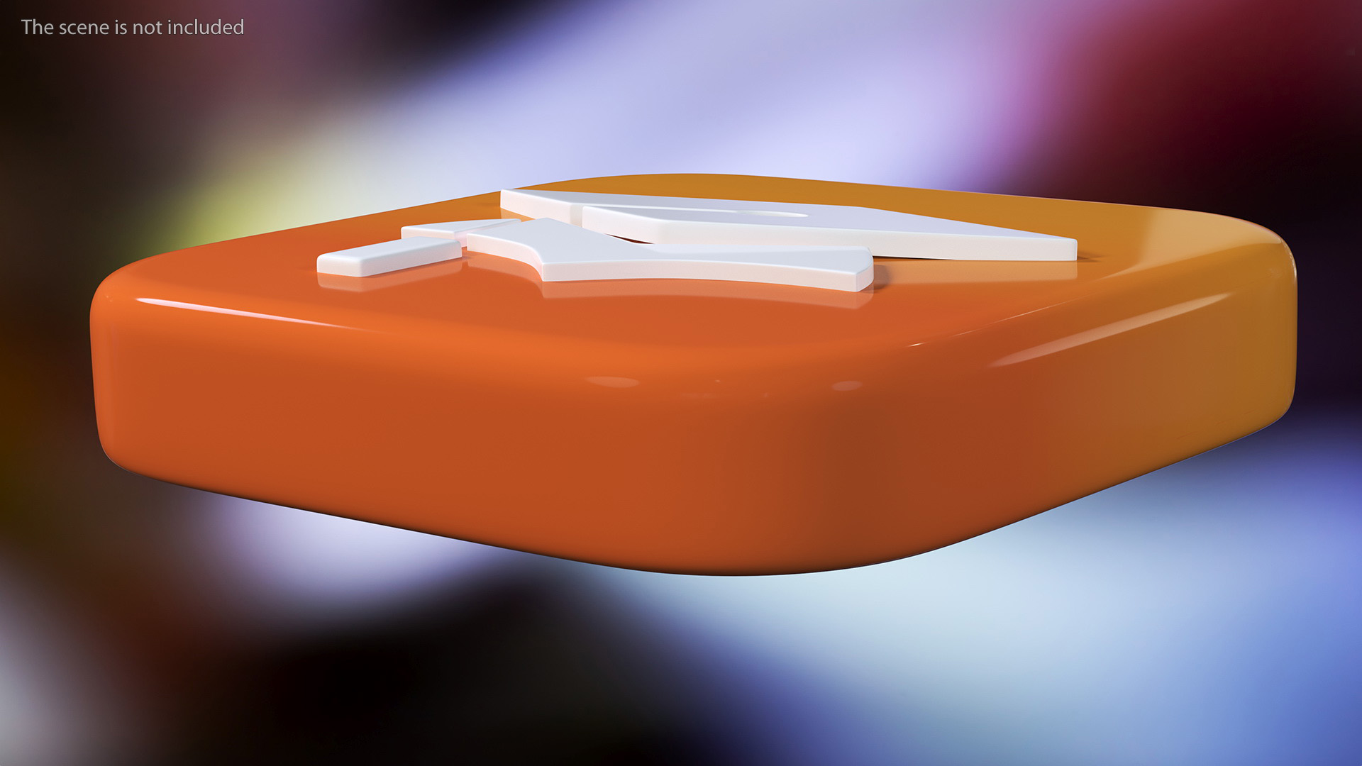 iPhone iOS iTunes U Icon 3D model