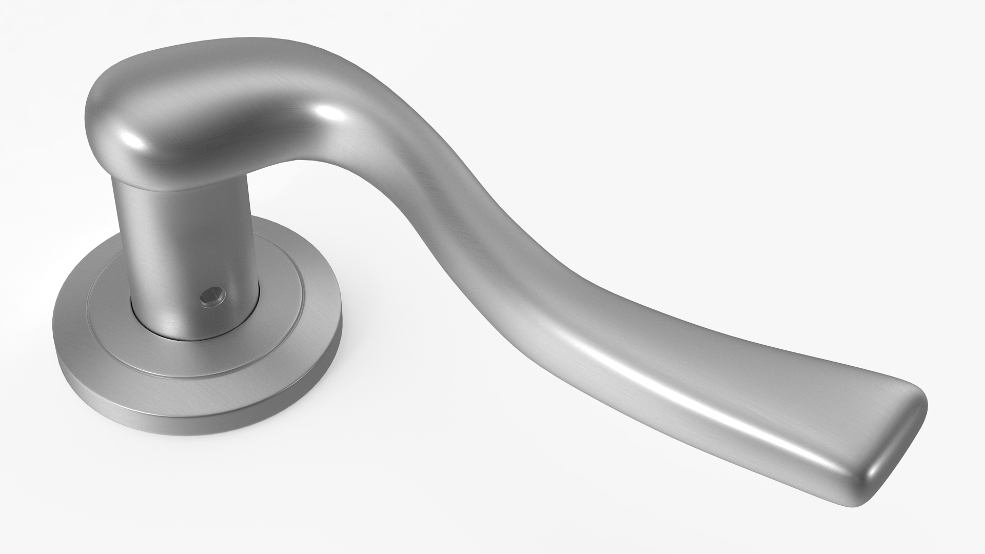 Steel Classic Style Door Handles 3D