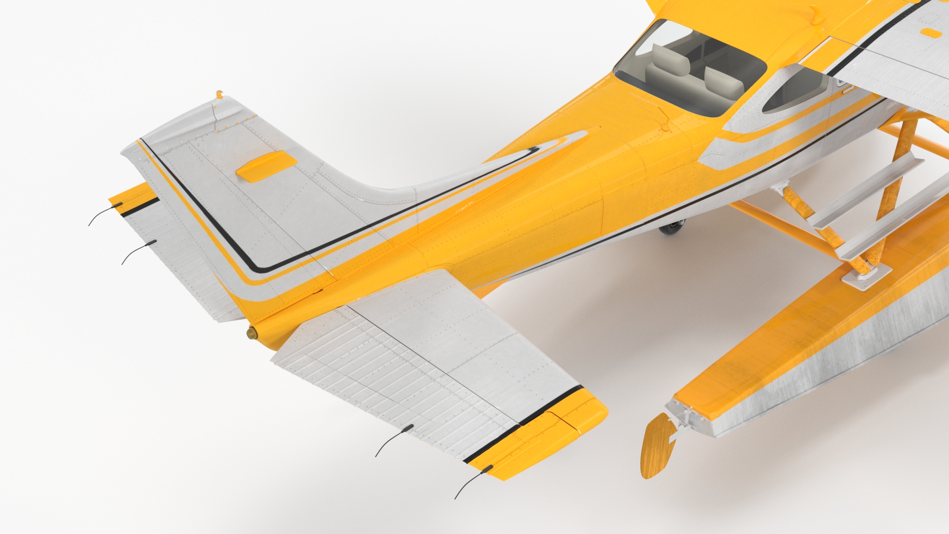 3D model Seaplane with Floats