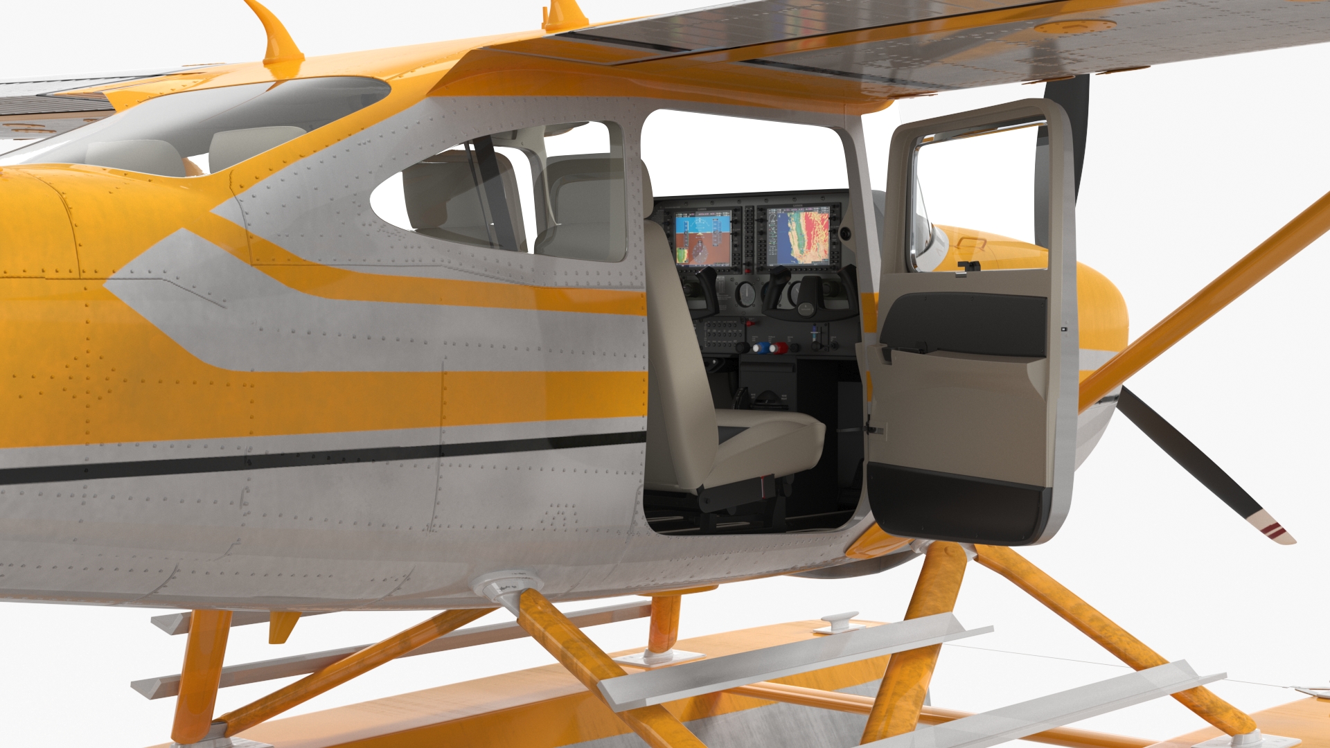 3D model Seaplane with Floats