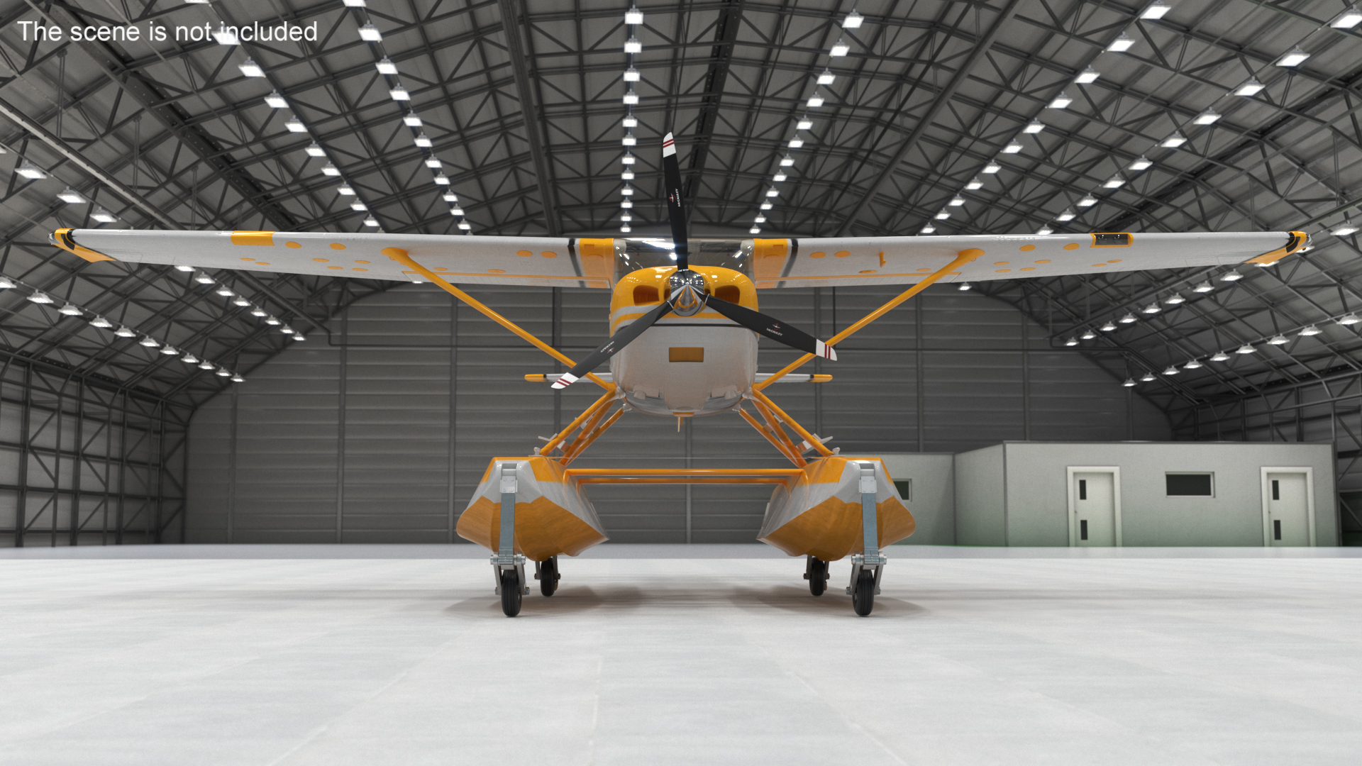 3D model Seaplane with Floats