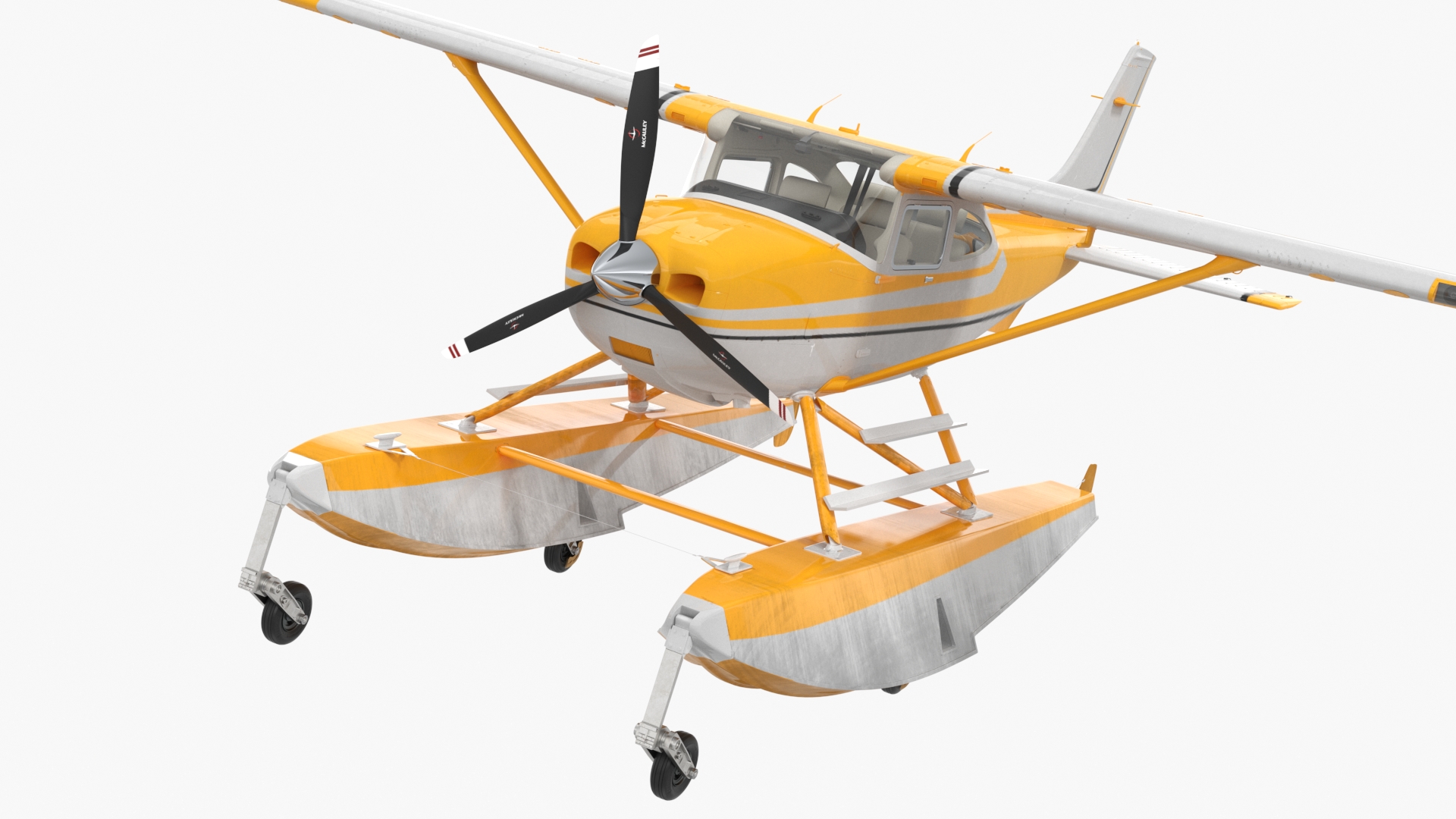 3D model Seaplane with Floats