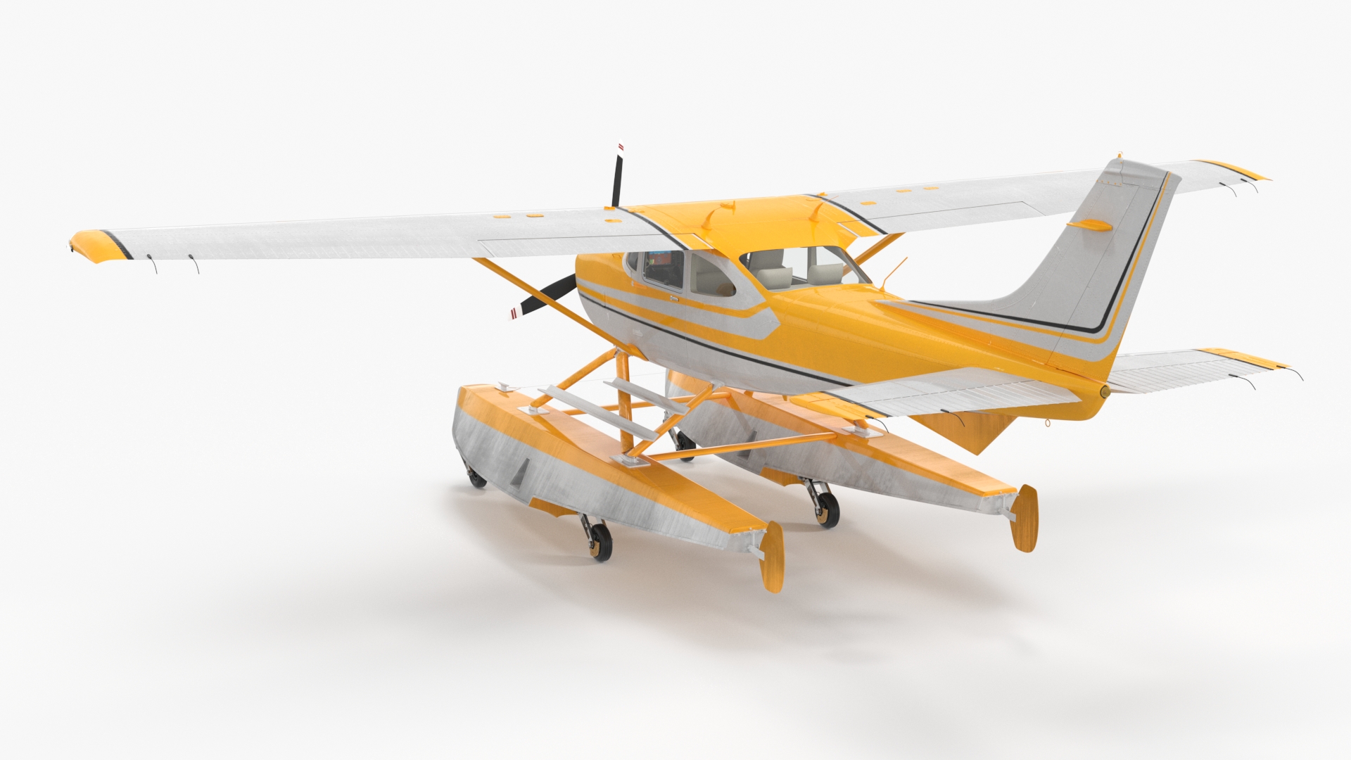 3D model Seaplane with Floats