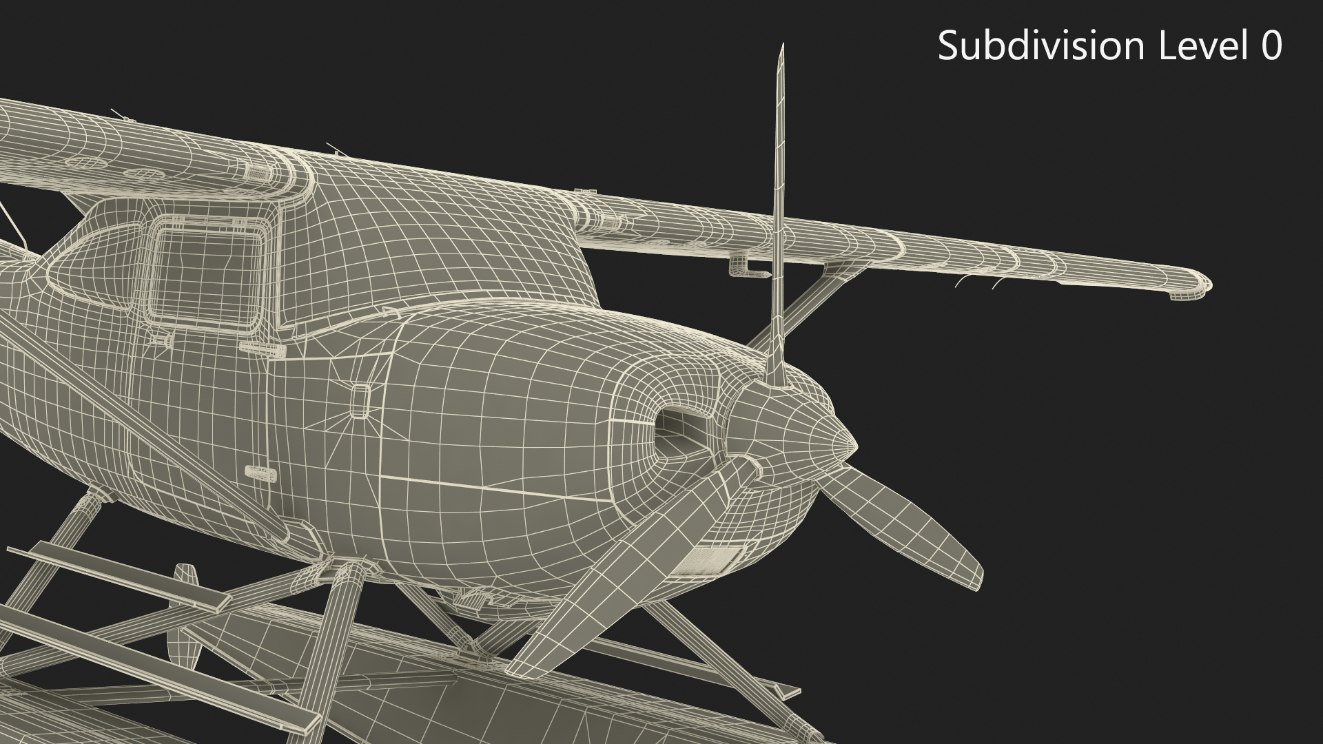 3D model Seaplane with Floats