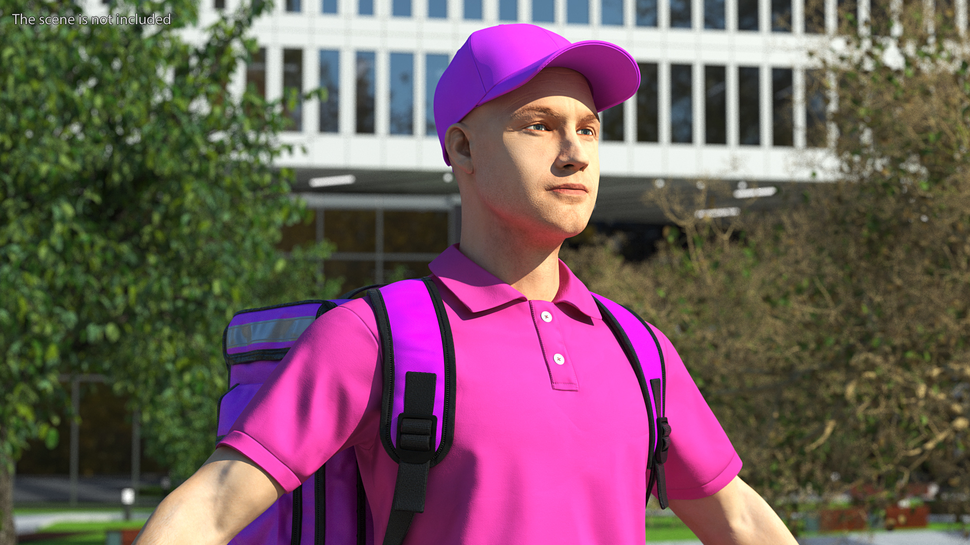 Food Delivery Man Rigged 3D model