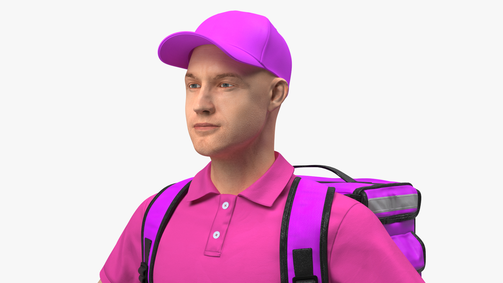 Food Delivery Man Rigged 3D model