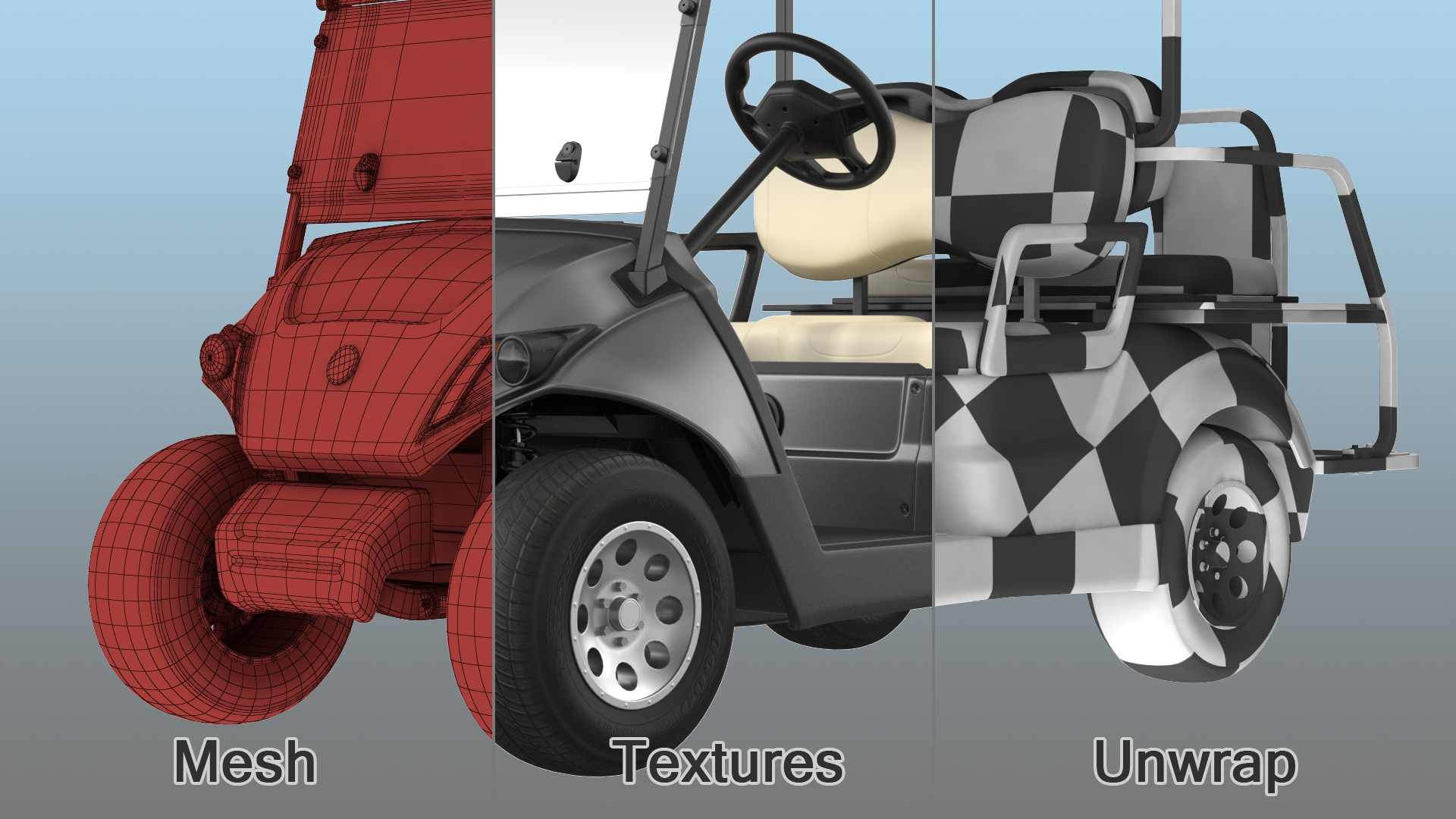3D model Yamaha The Drive2 PTV 2020 Golf Car
