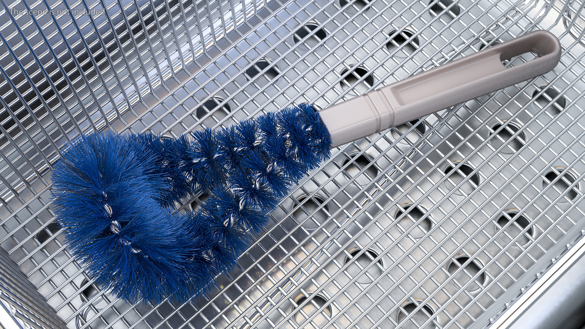 3D Kitchen Scrub Brush with Handle