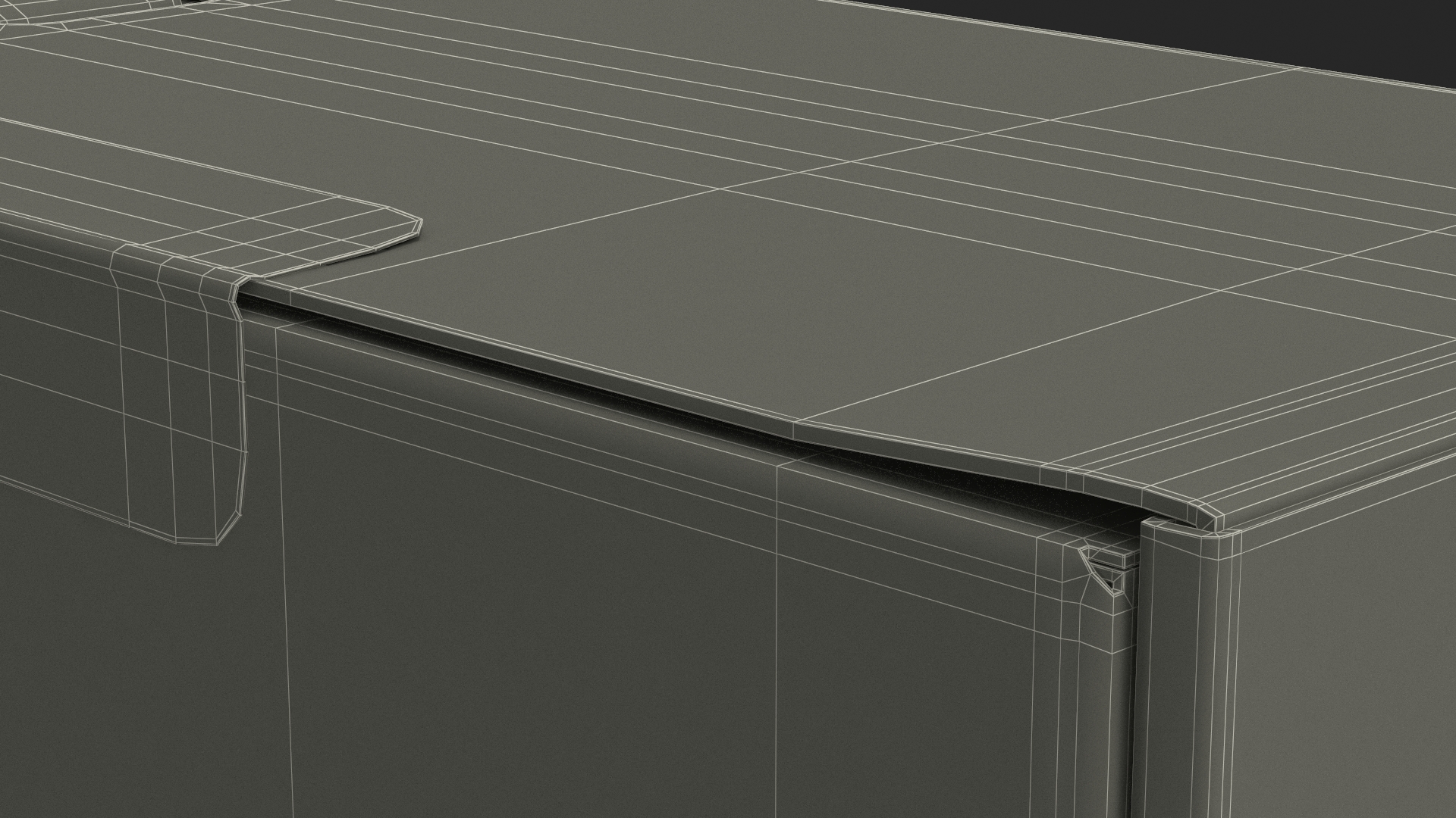 3D model White Cardboard Packaginig Box