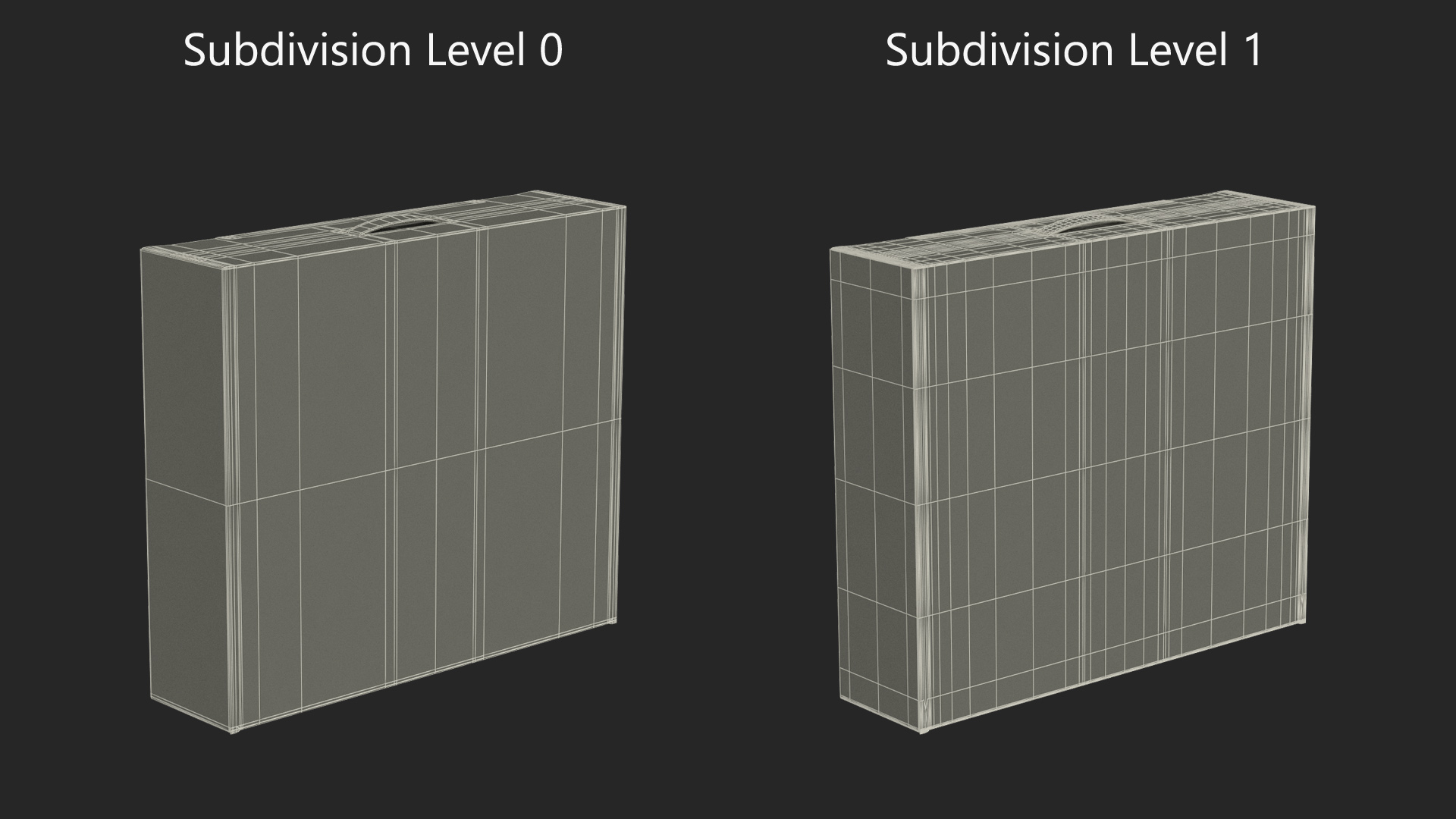3D model White Cardboard Packaginig Box