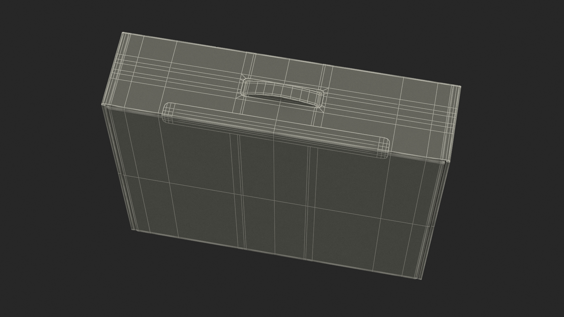 3D model White Cardboard Packaginig Box