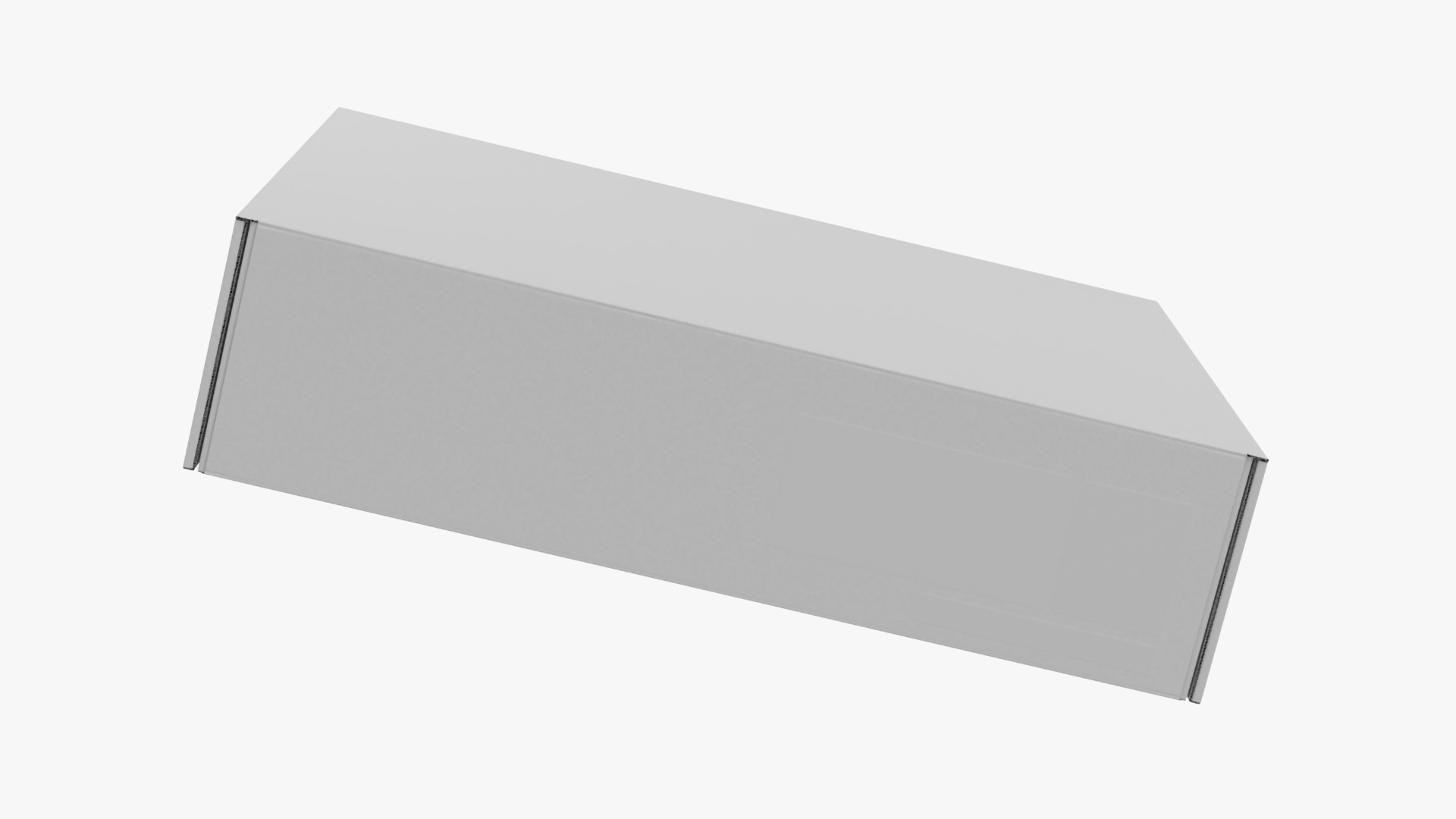 3D model White Cardboard Packaginig Box