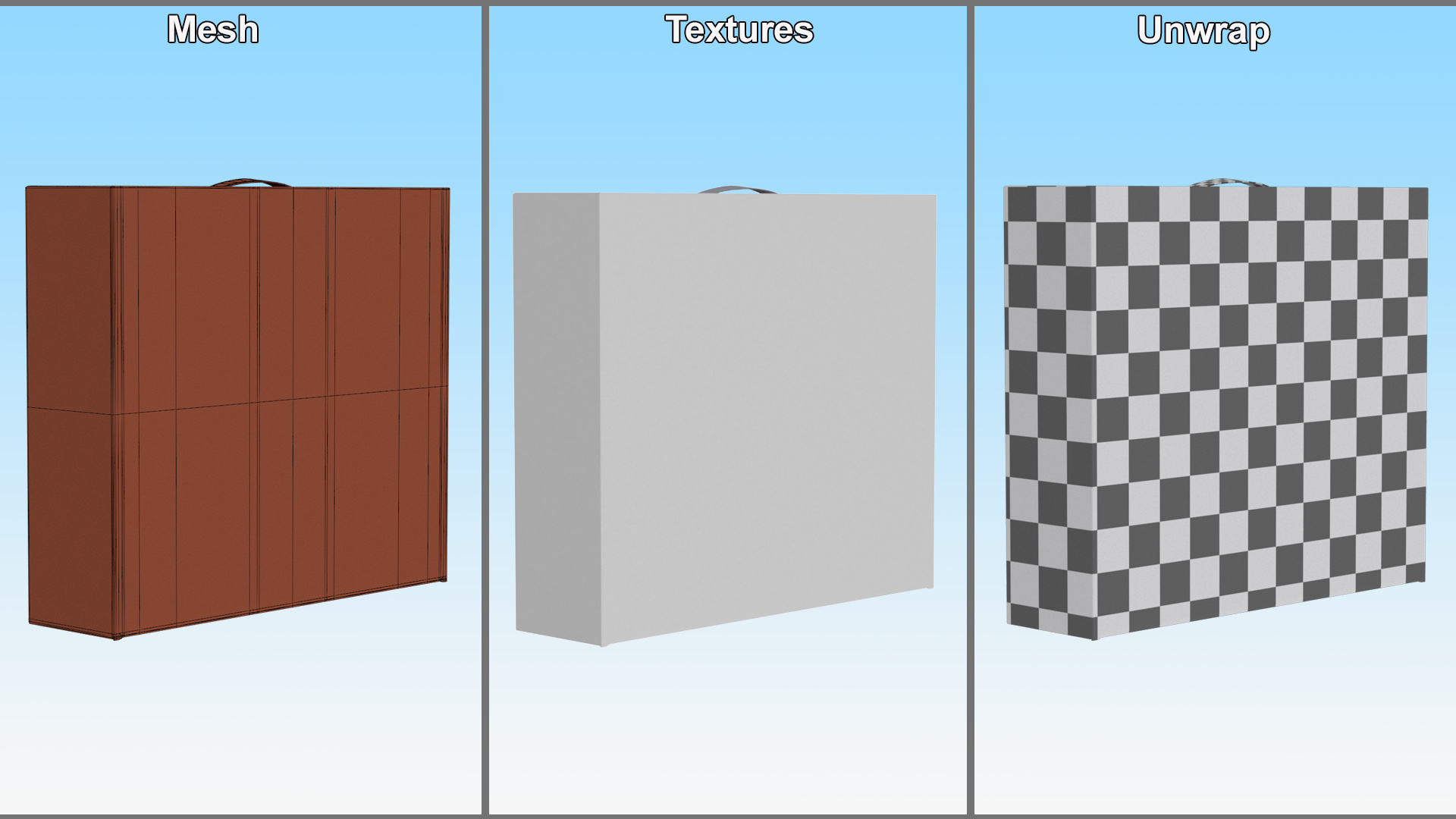 3D model White Cardboard Packaginig Box