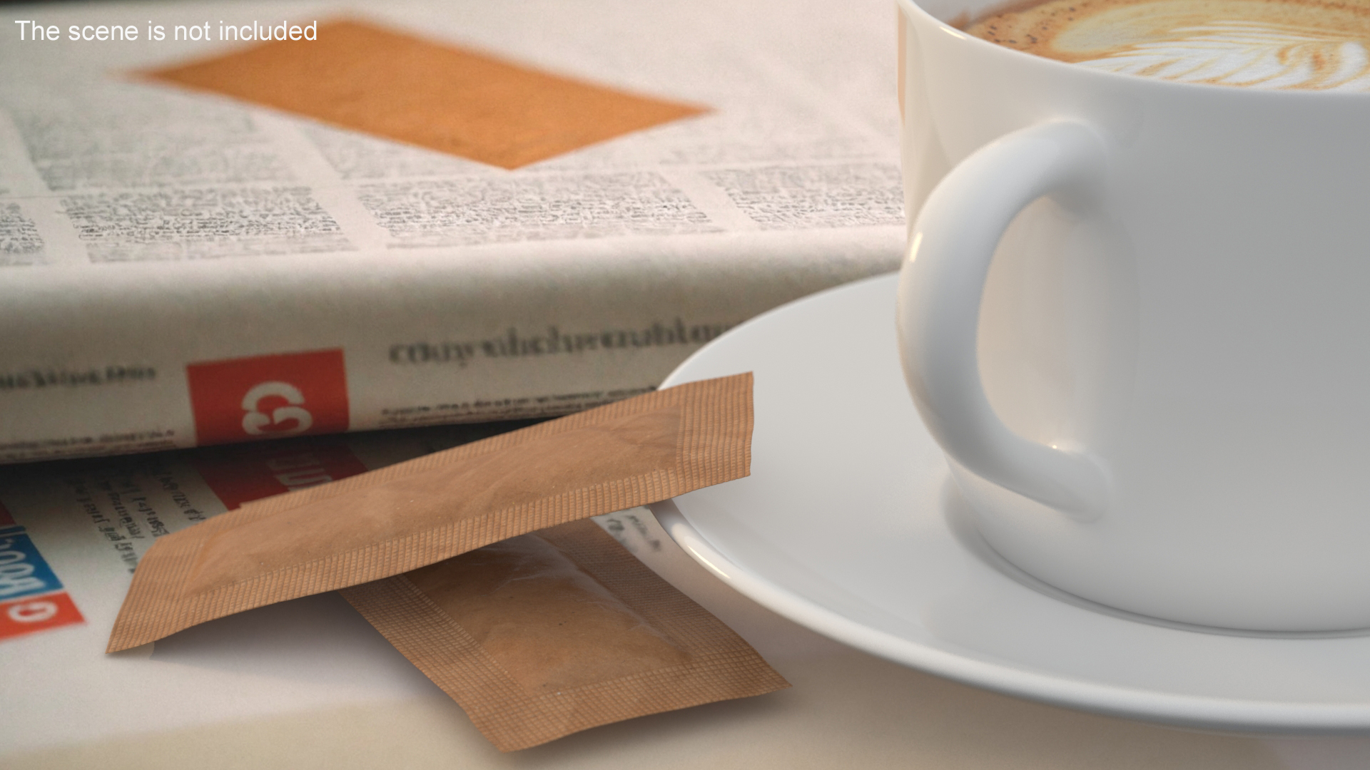 Realistic Sugar Packet 3D