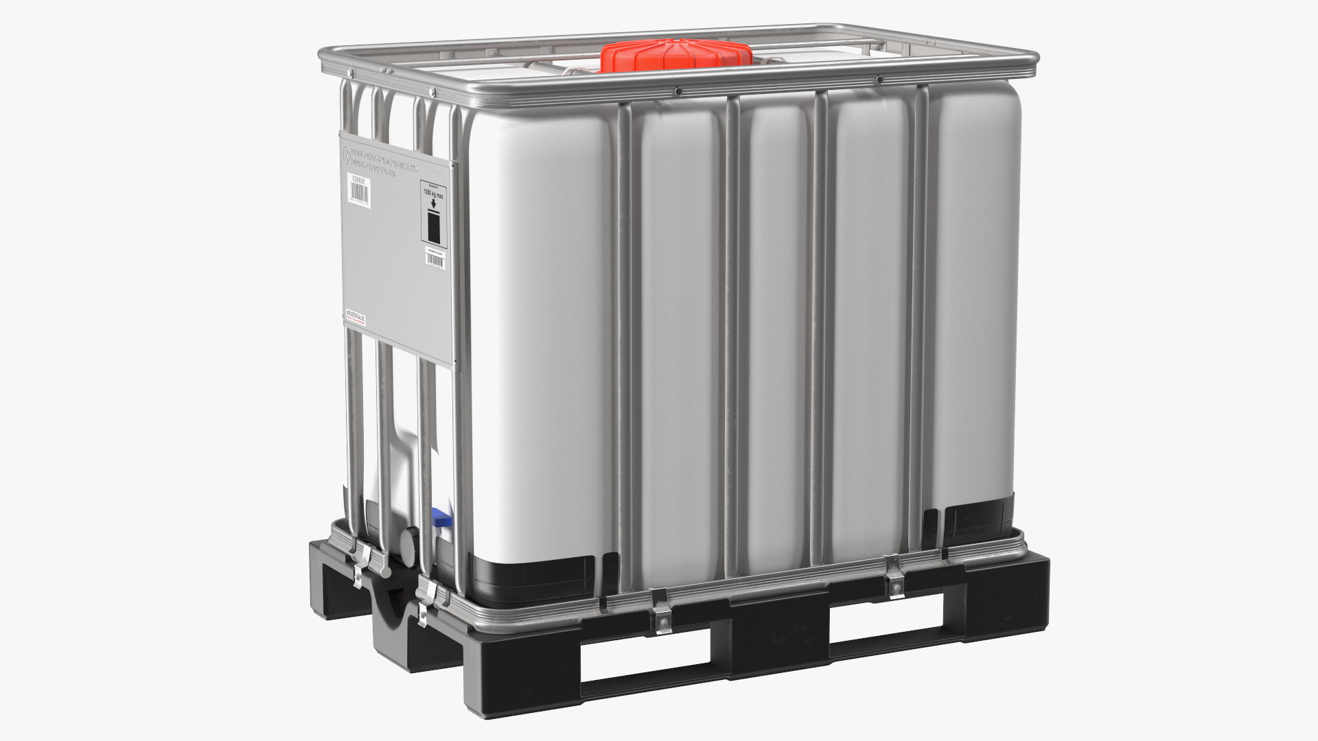 3D model Kruizinga IBC Container 640 Litre UN Approved Plastic Pallet