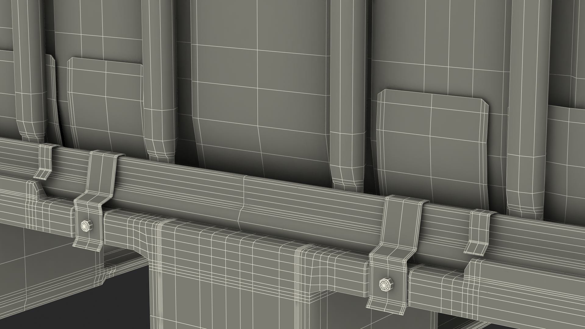 3D model Kruizinga IBC Container 640 Litre UN Approved Plastic Pallet