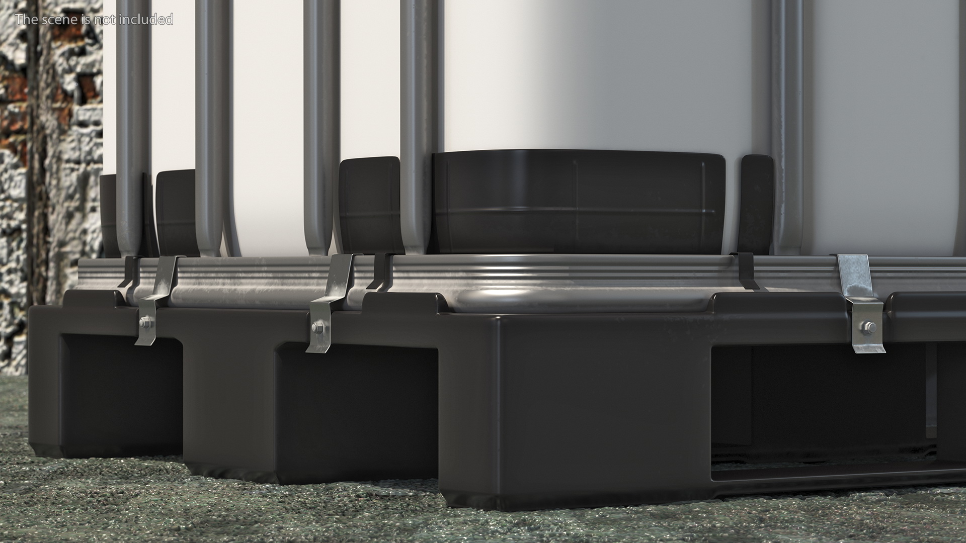 3D model Kruizinga IBC Container 640 Litre UN Approved Plastic Pallet