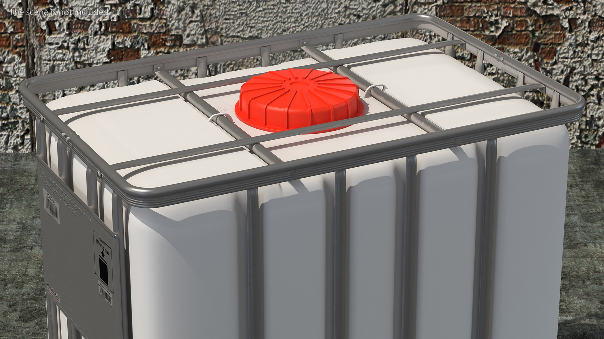 3D model Kruizinga IBC Container 640 Litre UN Approved Plastic Pallet