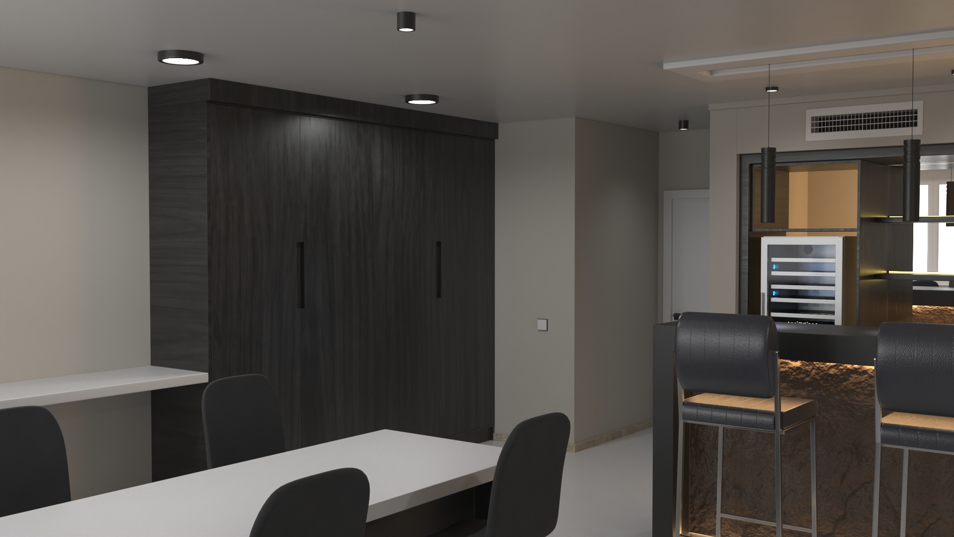 3D model Private Home Bar No Light