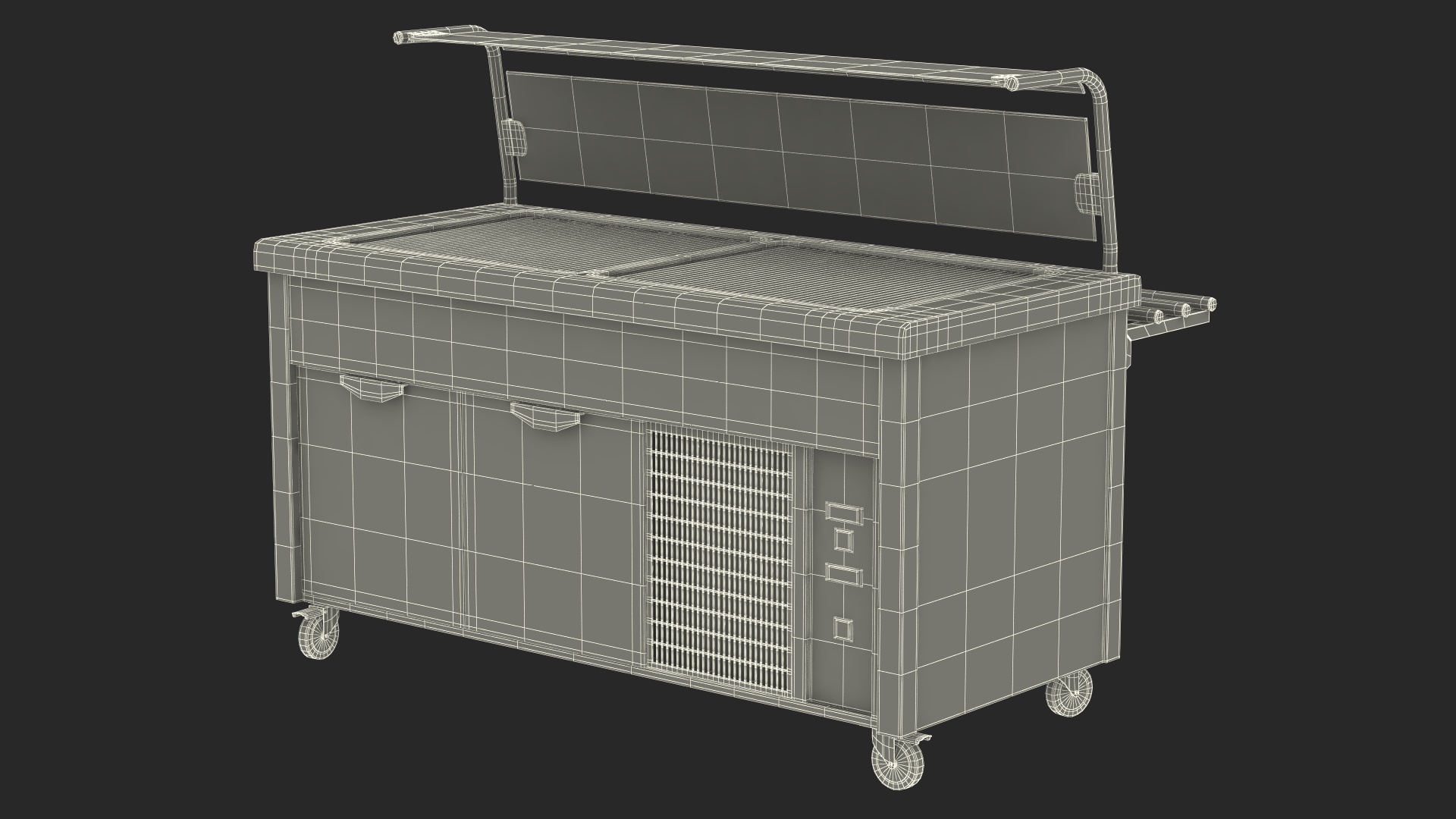 Counter Heated Service Line 3D