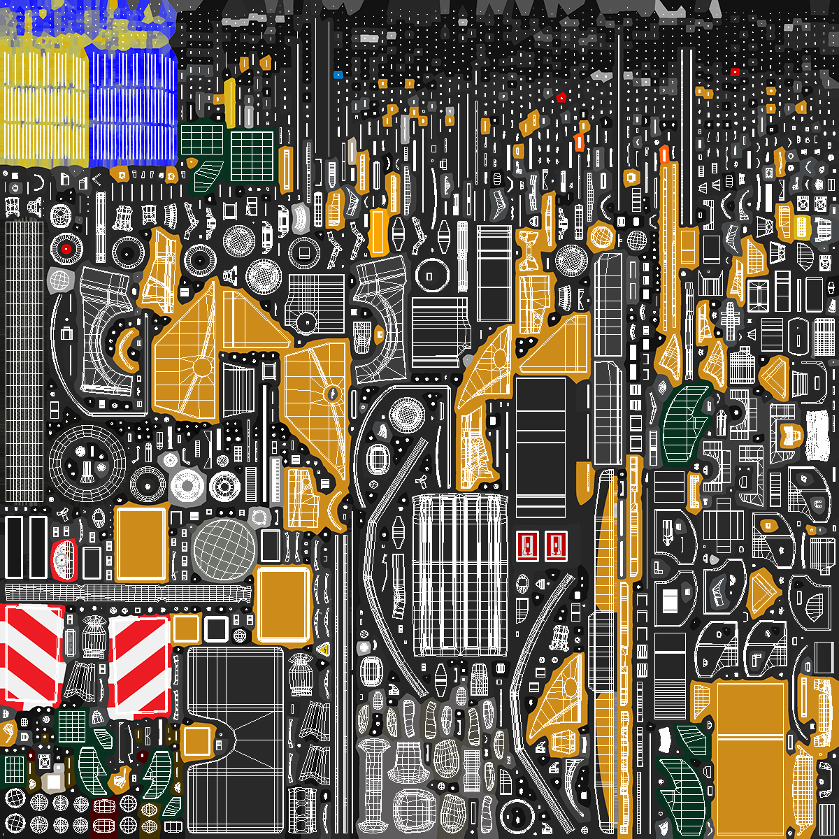 Compact Road Sweeper Rigged 3D