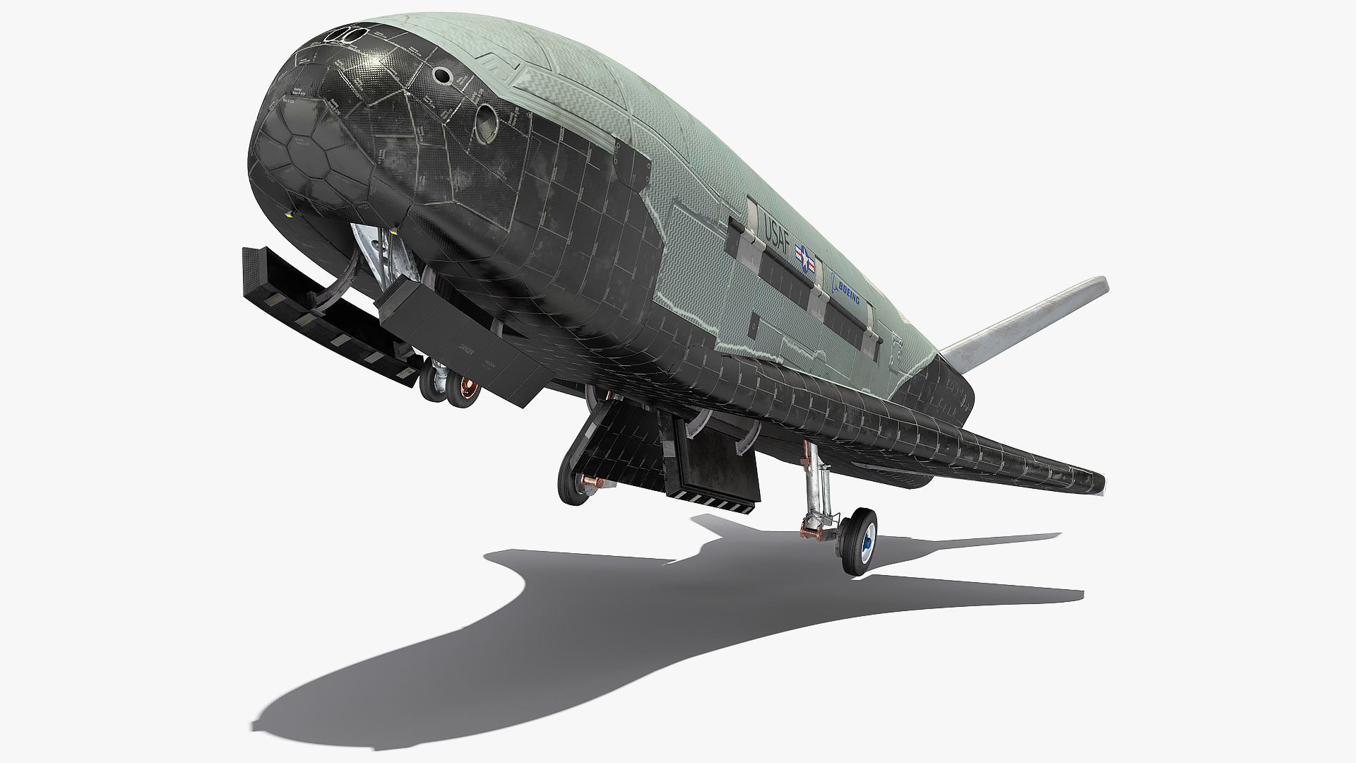 3D model Boeing X37 Reusable Robotic Spacecraft Rigged