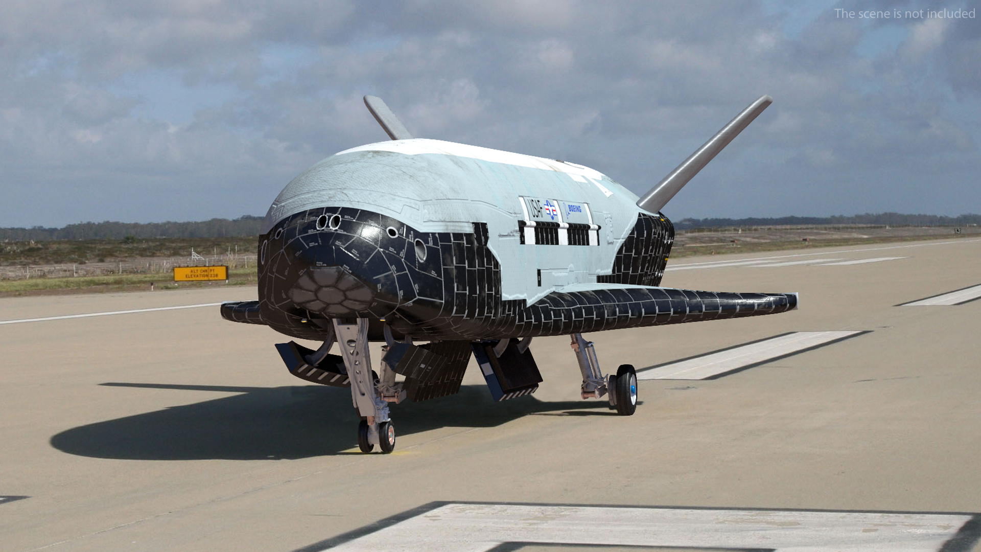 3D model Boeing X37 Reusable Robotic Spacecraft Rigged