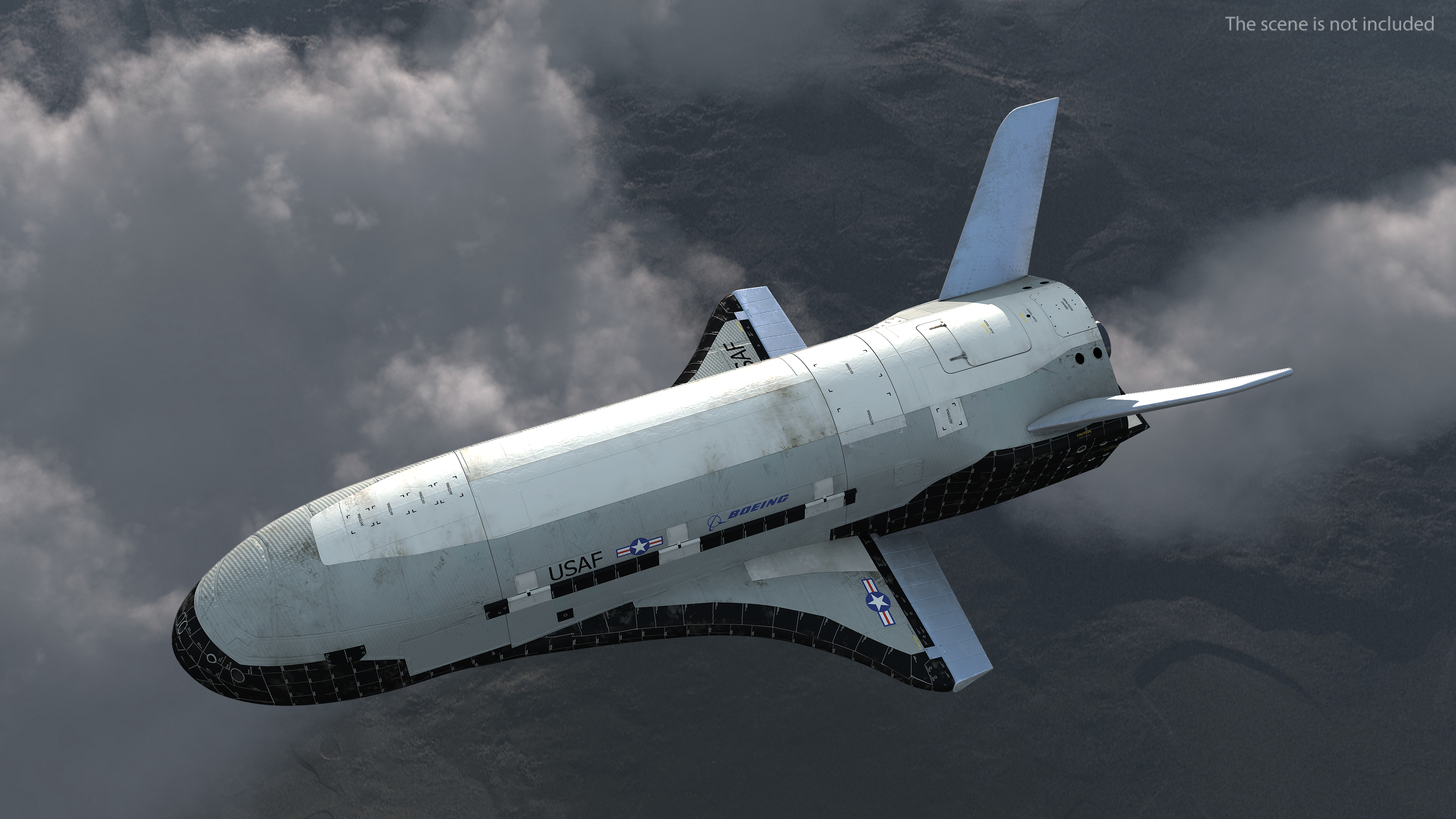 3D model Boeing X37 Reusable Robotic Spacecraft Rigged
