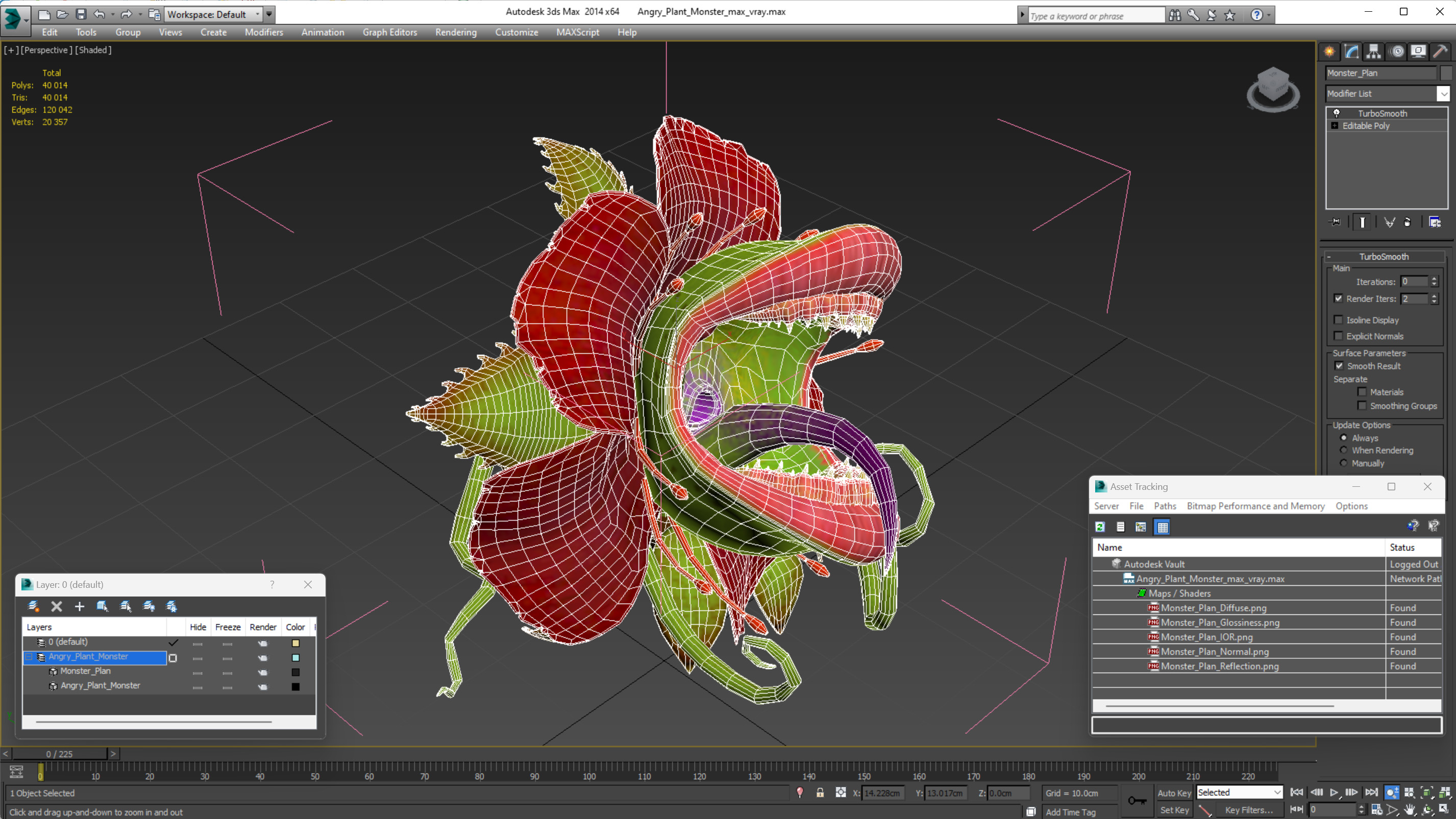 Angry Plant Monster 3D model