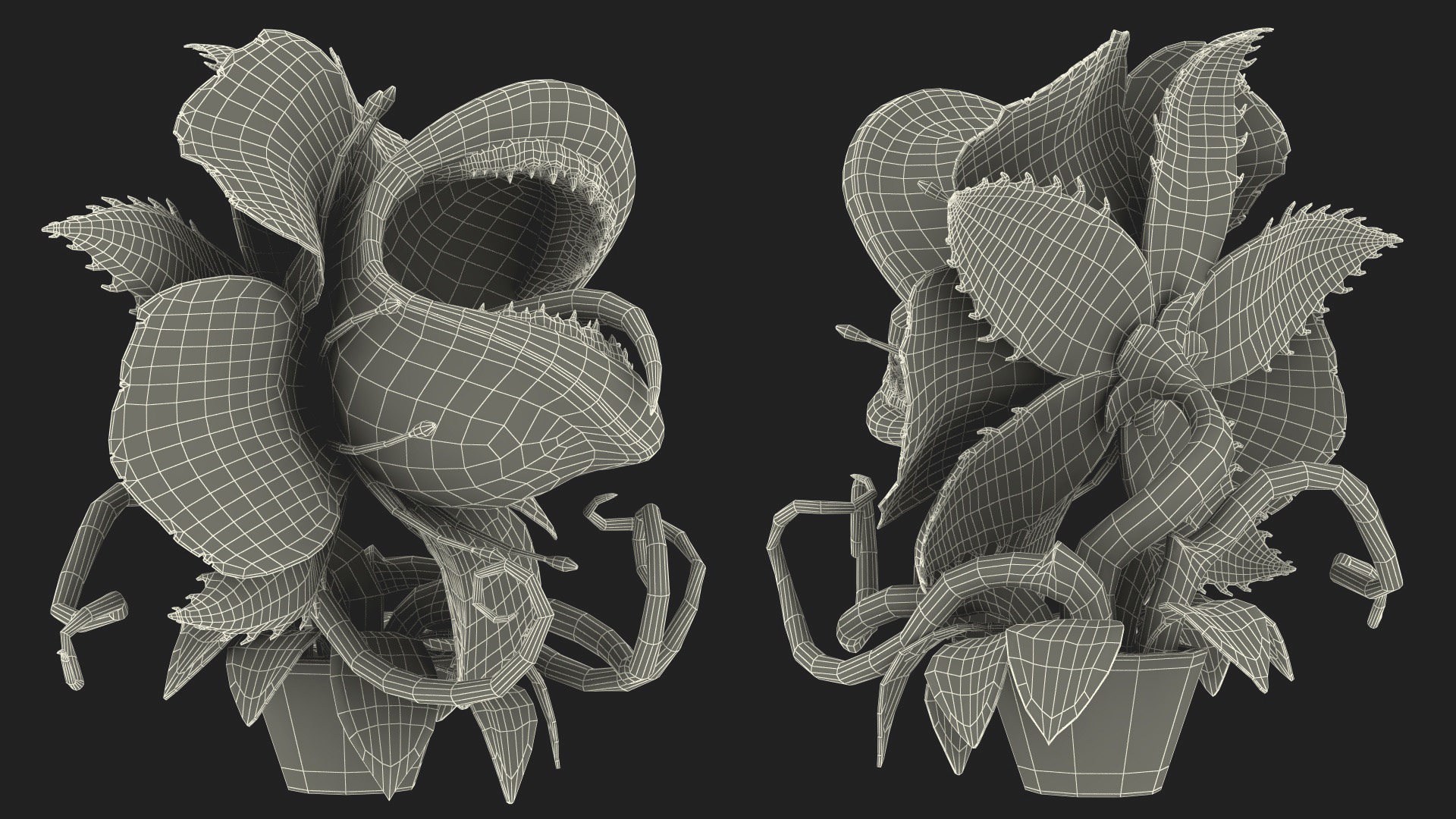 Angry Plant Monster 3D model