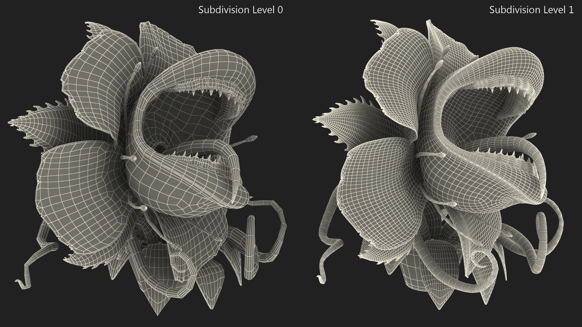 Angry Plant Monster 3D model