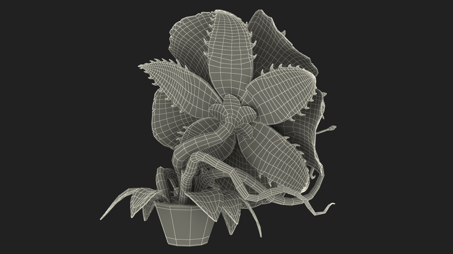 Angry Plant Monster 3D model