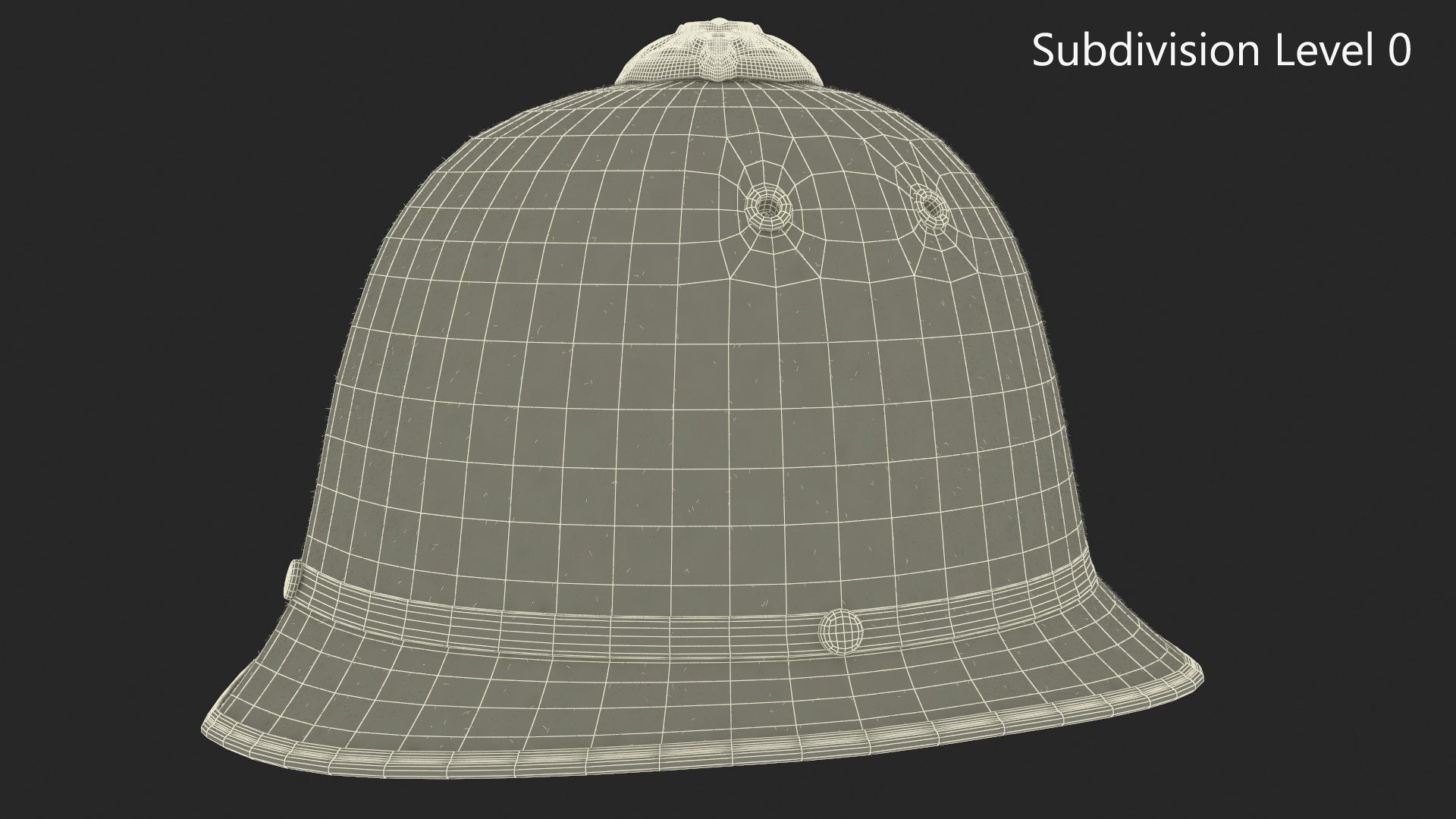 British Bobby Helmet Fur 3D model