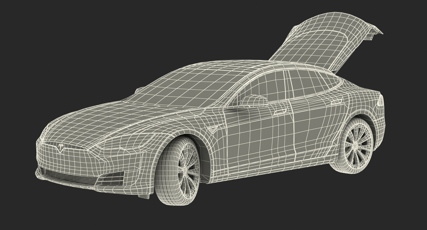 Tesla Model S P100D 2017 3D model