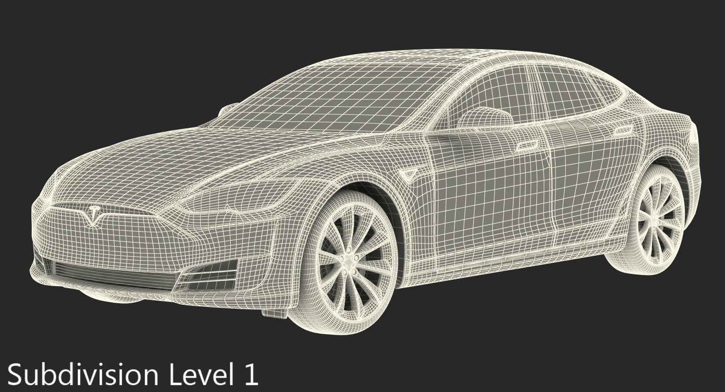 Tesla Model S P100D 2017 3D model